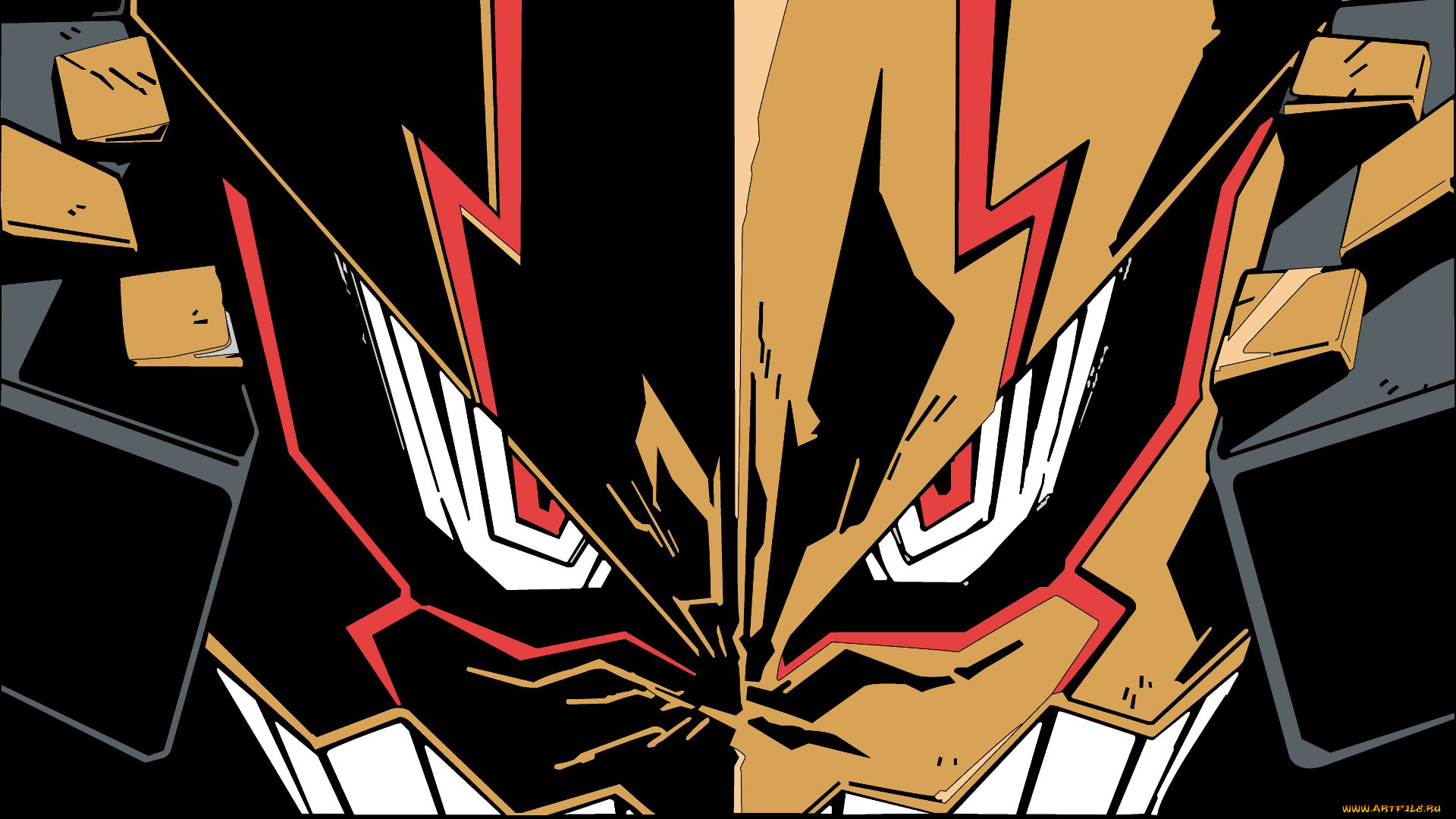 аниме, tengen, toppa, gurren-lagann, взгляд