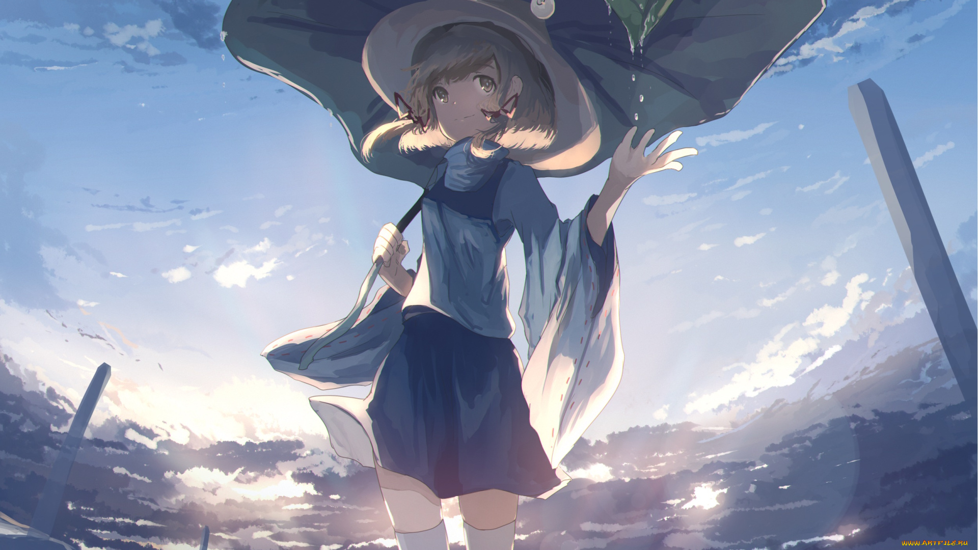 аниме, touhou, moriya, suwako