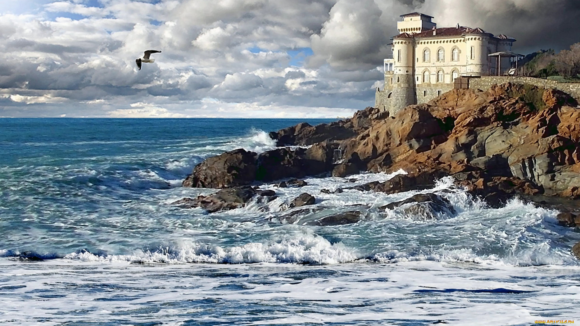 castello, del, boccale, города, замки, италии, простор