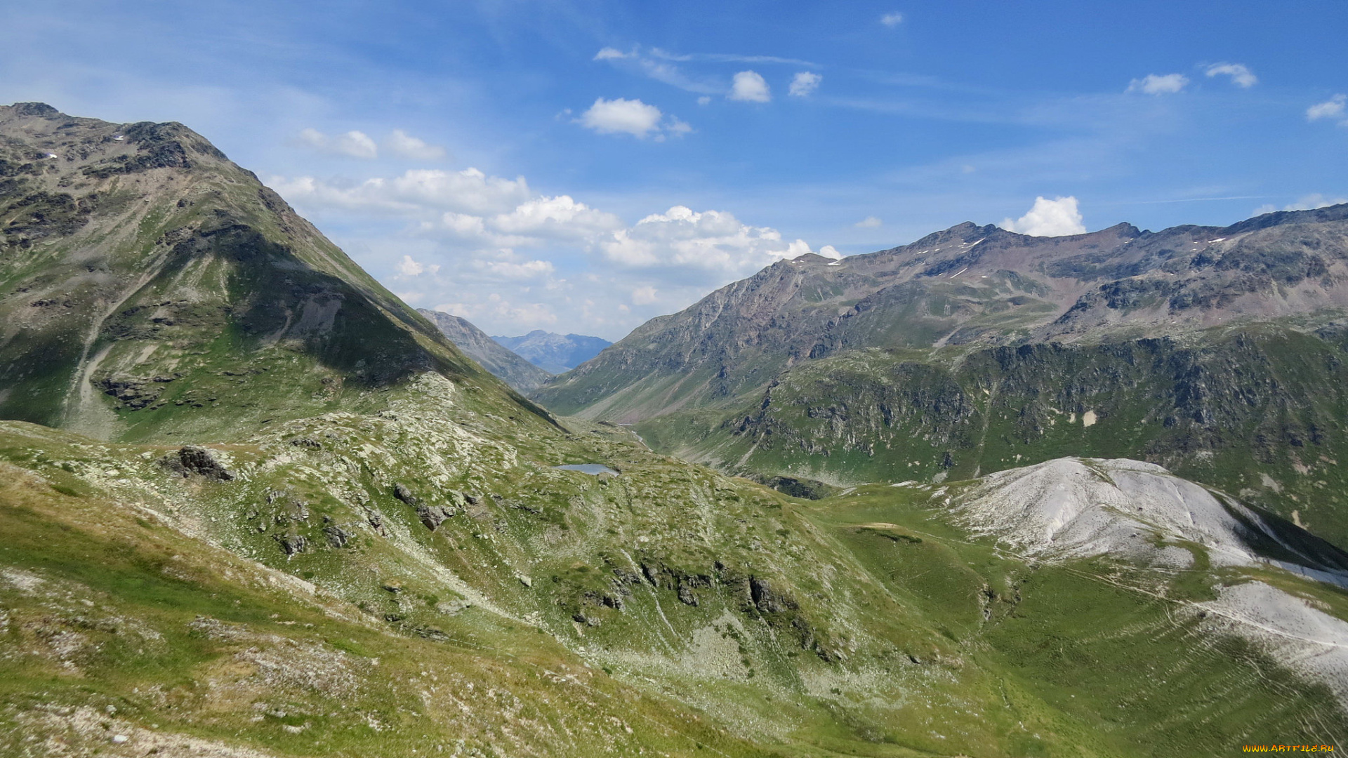 природа, горы, облака