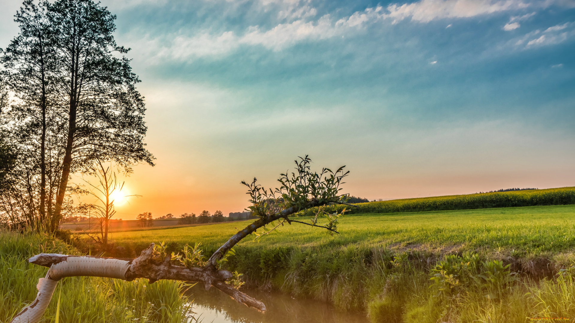 природа, восходы, закаты, простор