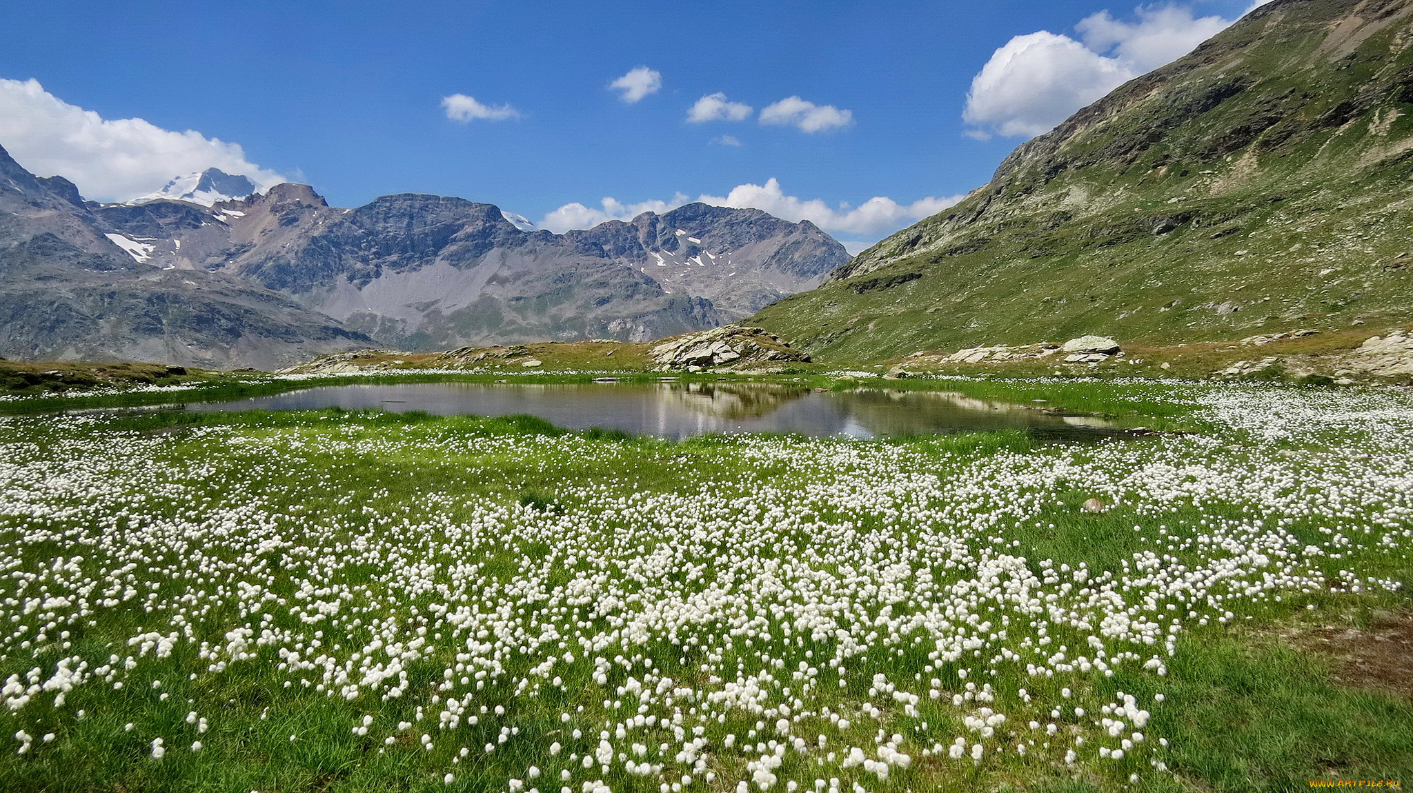 природа, горы, облака