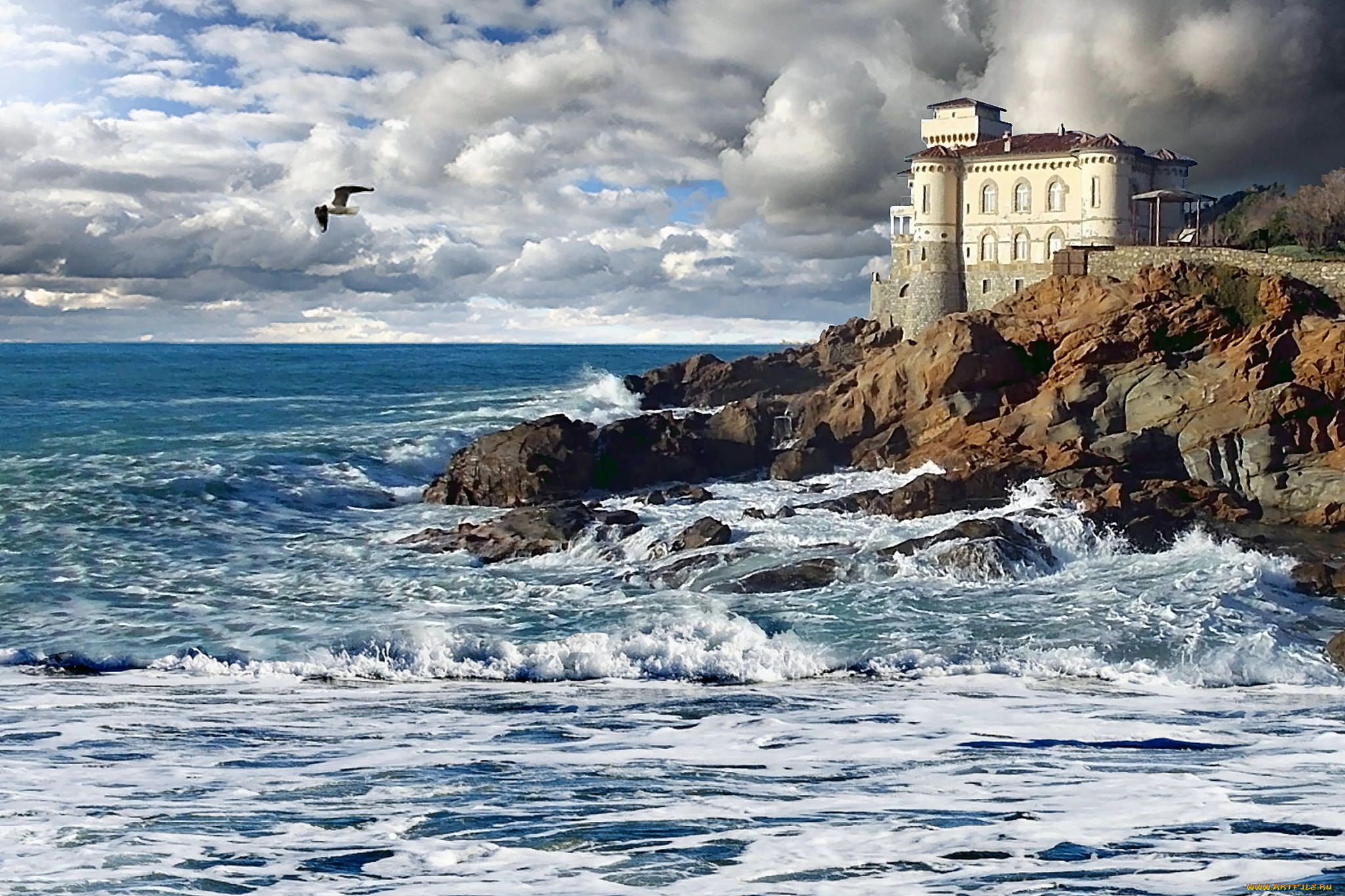 castello, del, boccale, города, замки, италии, простор