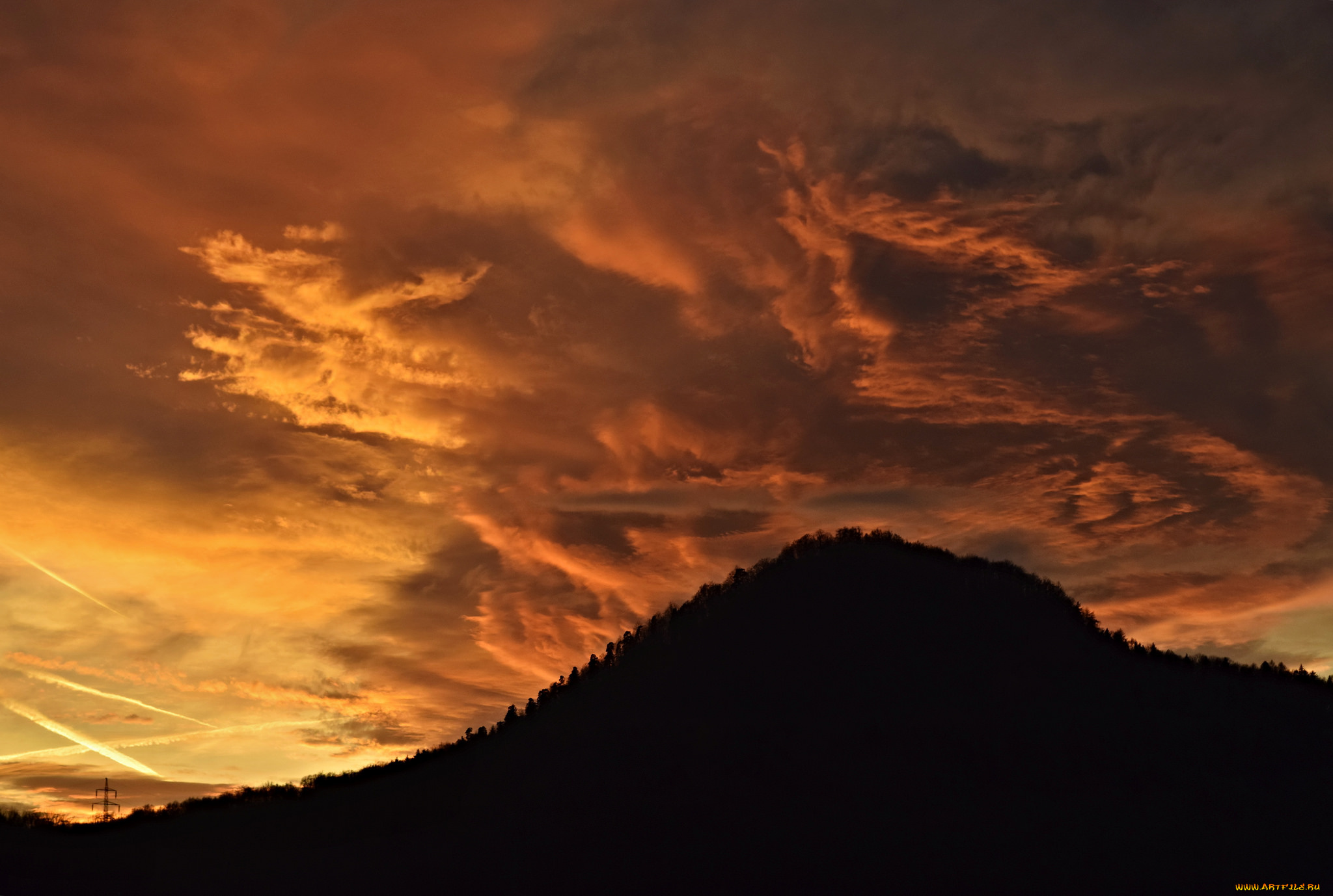 природа, облака, простор