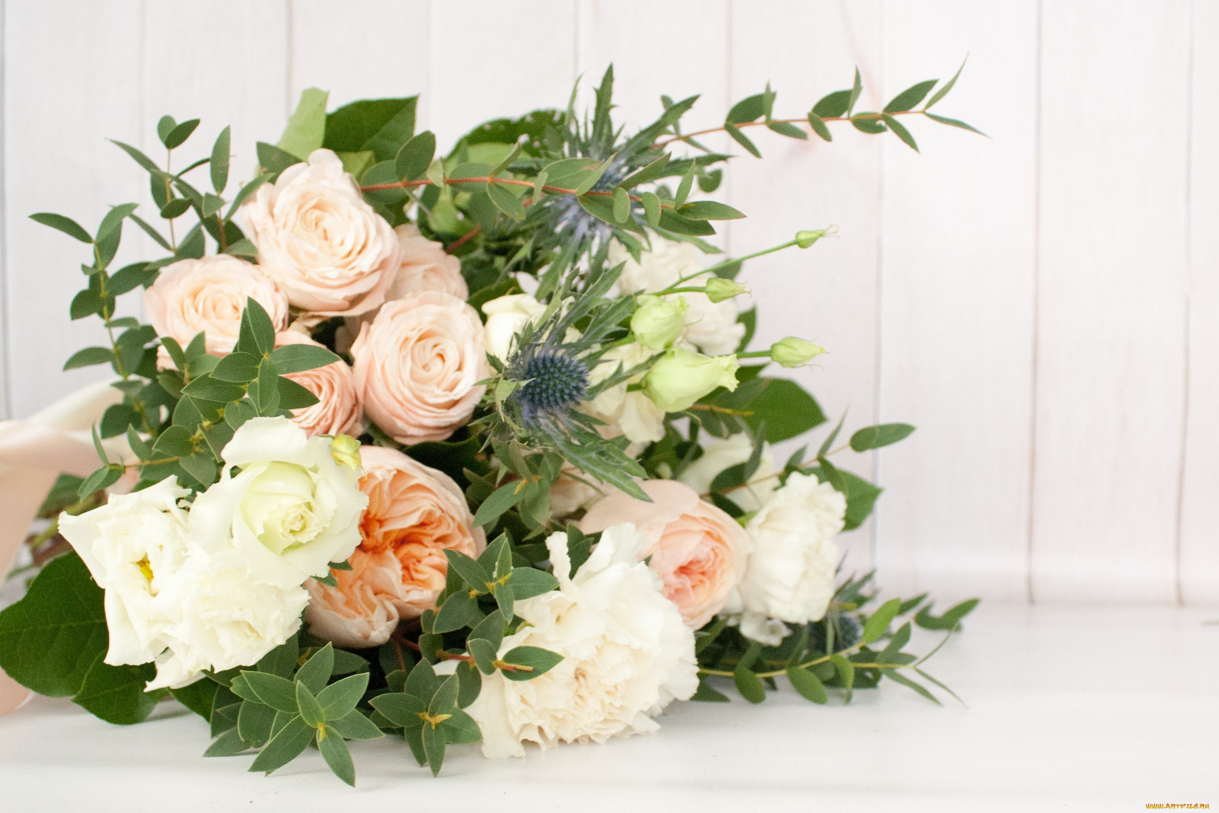 цветы, букеты, , композиции, зелень, розы, букет, лента