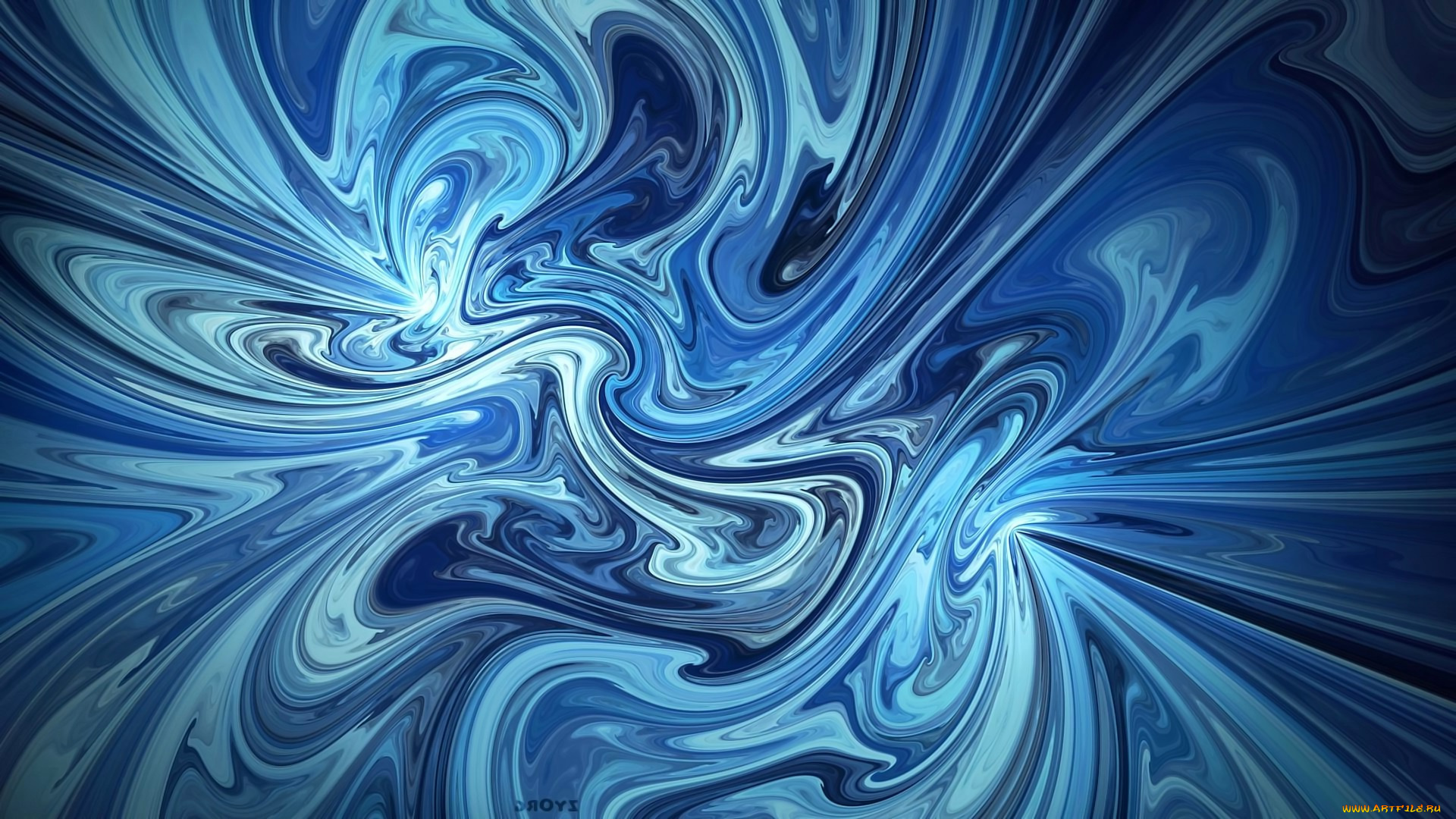 3д, графика, абстракция, , abstract, цифровое, искусство, wallhaven, абстрактный, синий