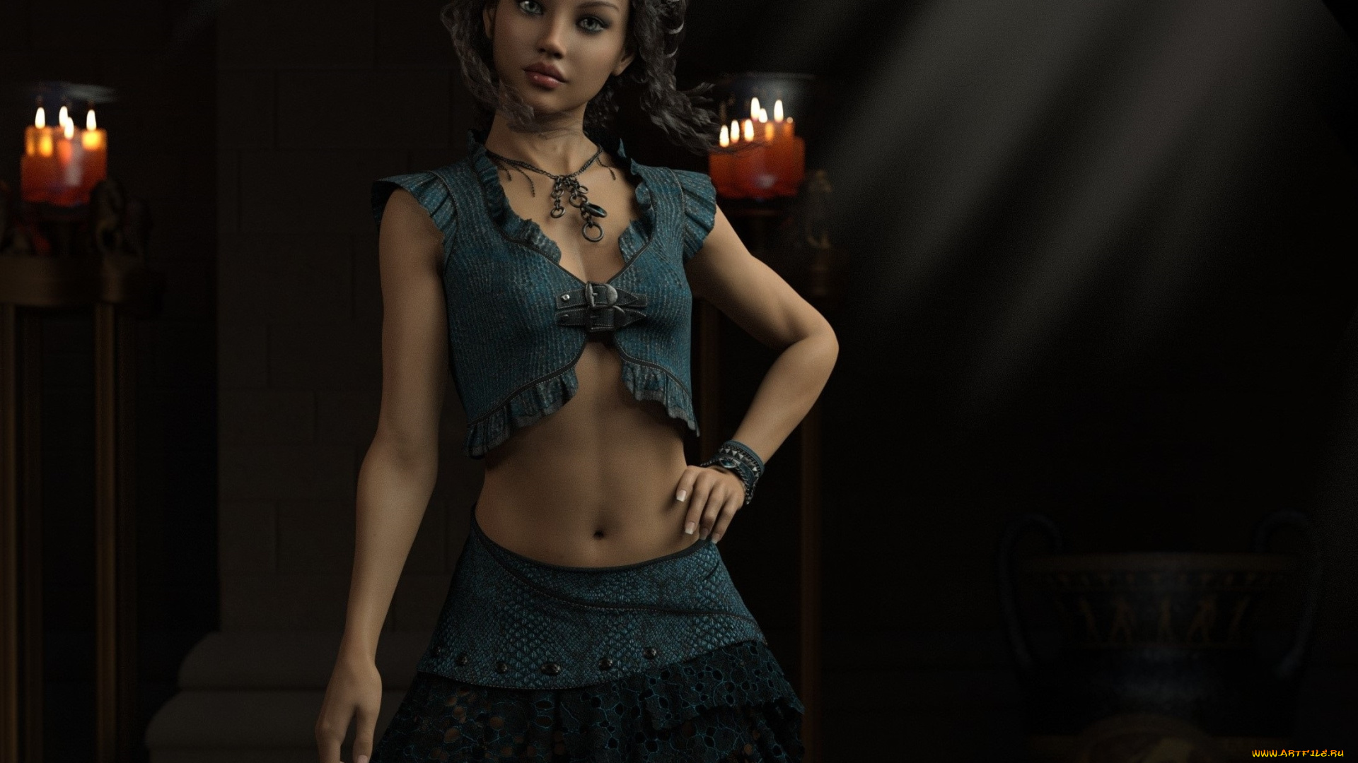 3д, графика, люди, , people, девушка, взгляд, фон