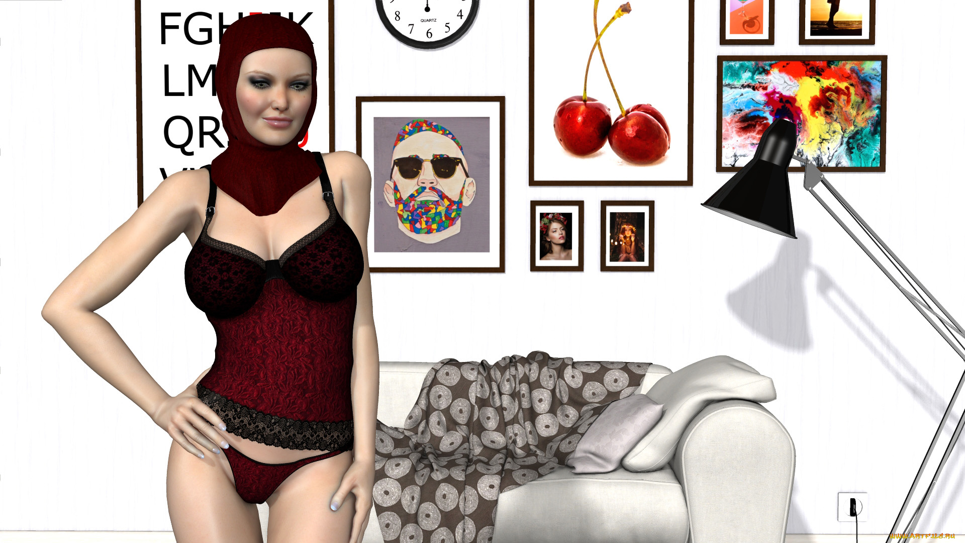 3д, графика, люди, , people, фон, девушка, взгляд