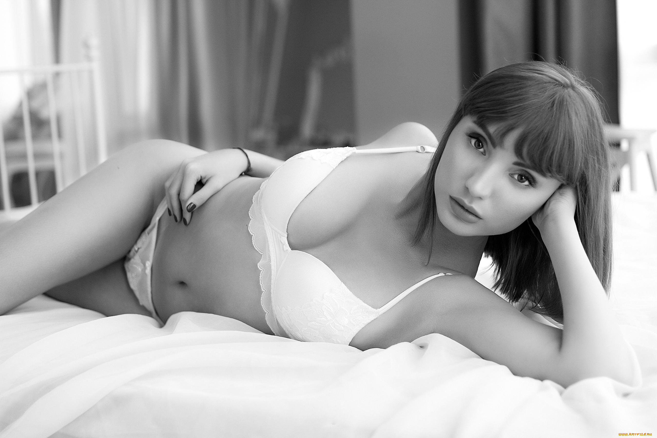 девушка, девушки, -unsort, , Черно-белые, обои, модель