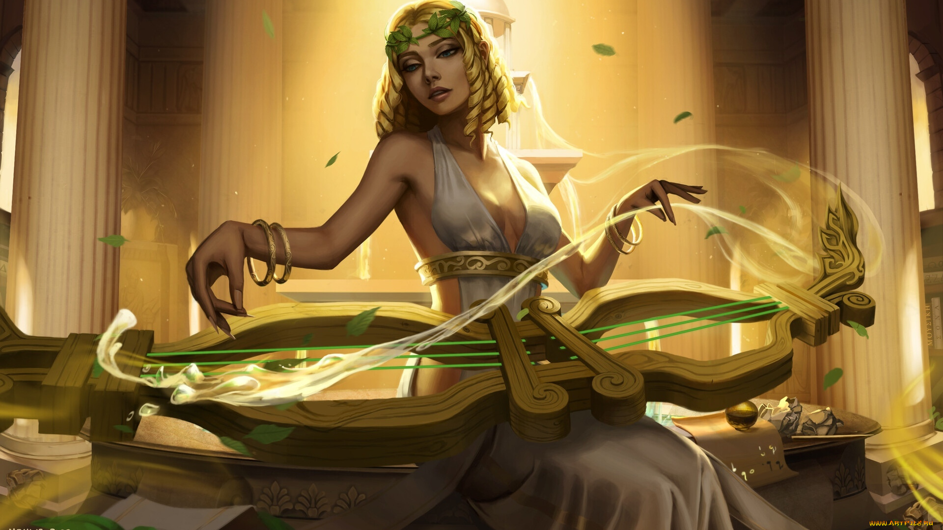 видео, игры, league, of, legends, sona, музыка, магия, инструмент