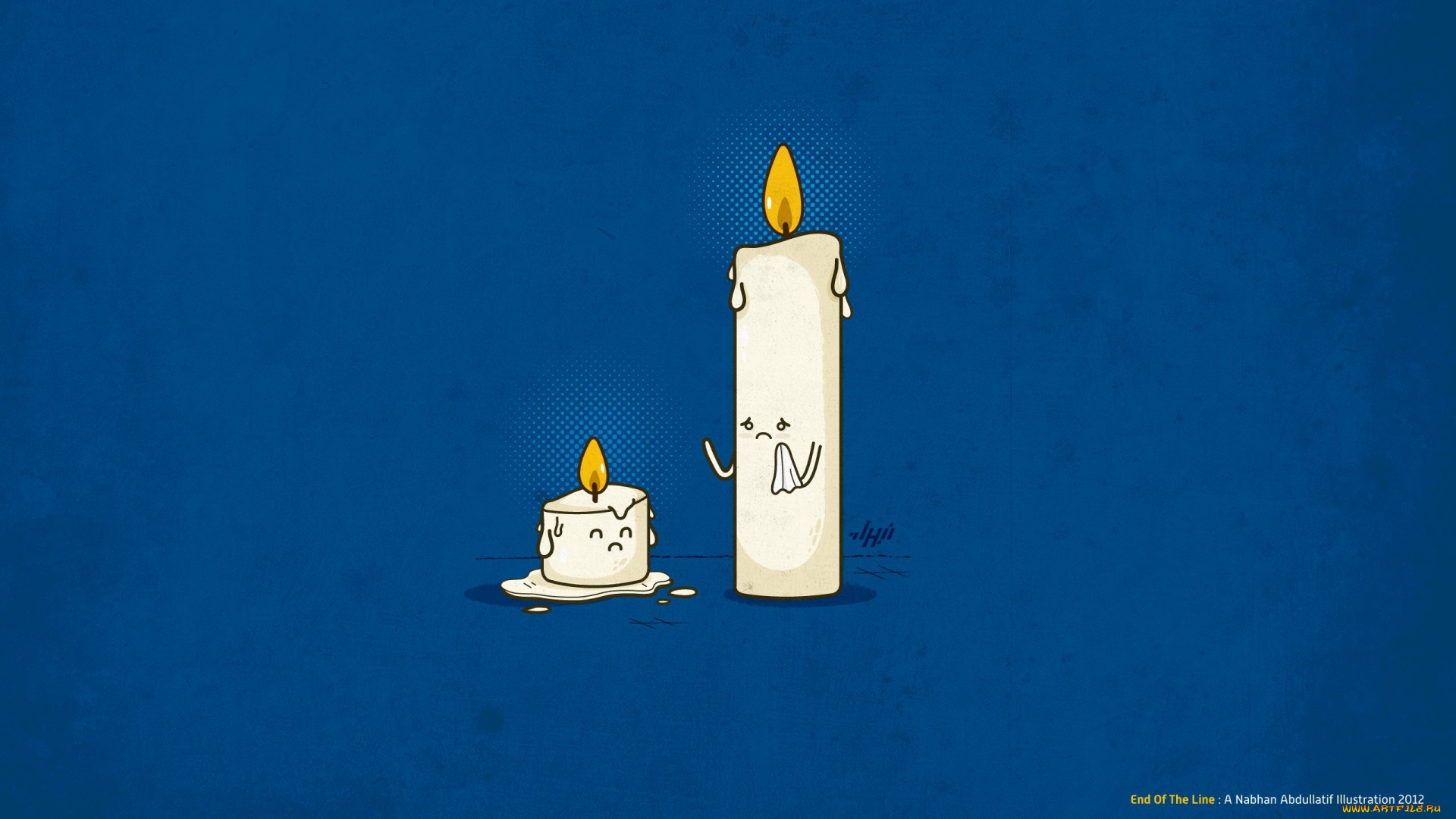 рисованное, минимализм, свечи