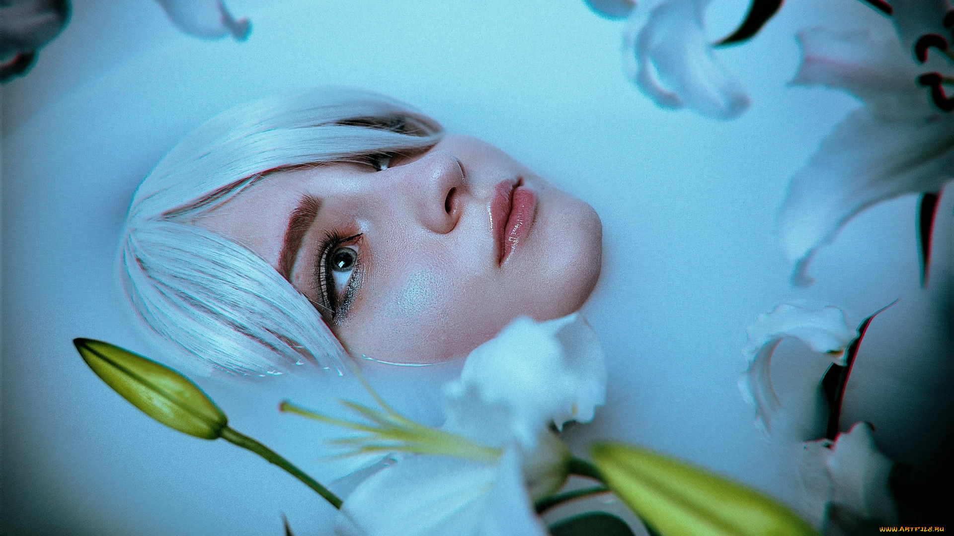 девушки, kirdjava, лицо, лилия, образ