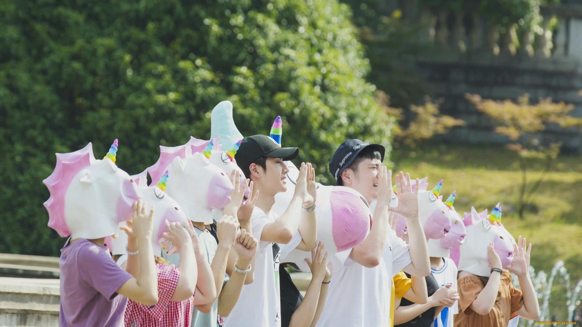 разное, знаменитости, ван, ибо, люди, маски, команда, игра