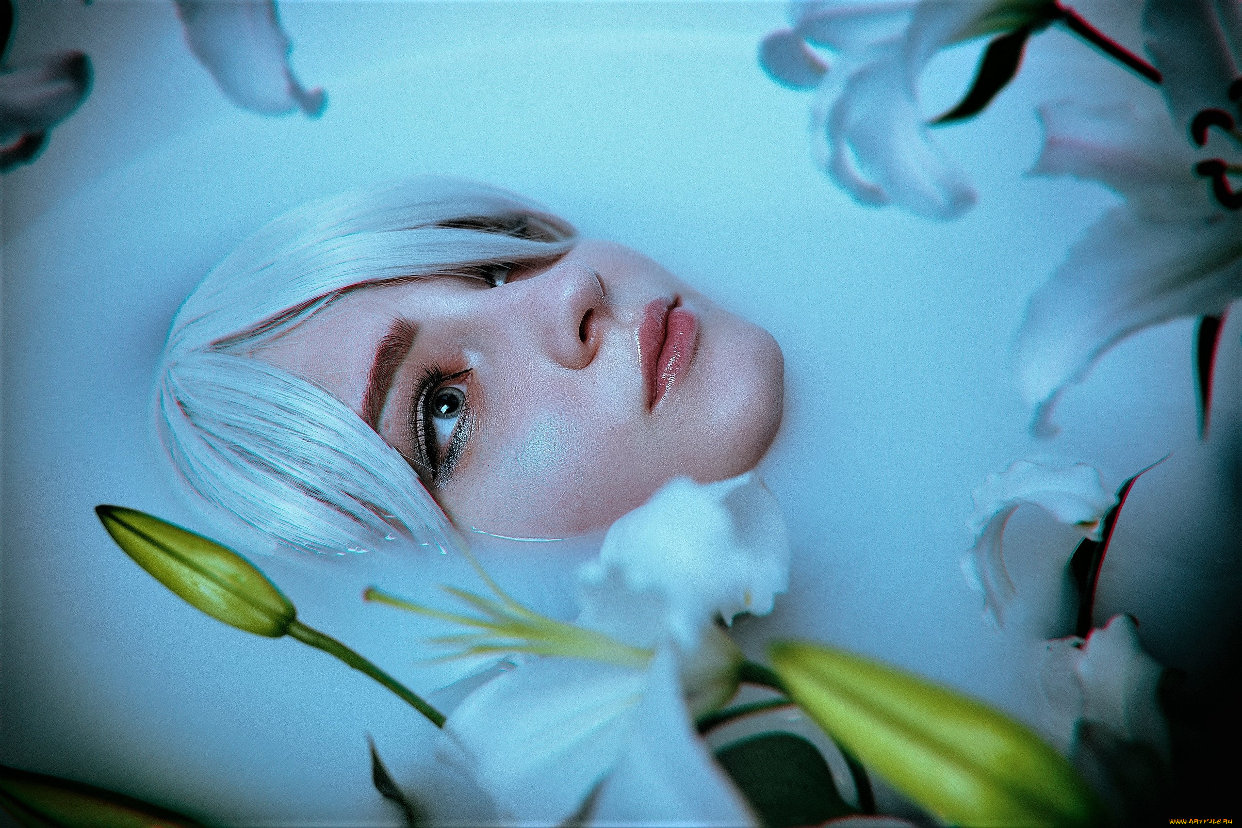 девушки, kirdjava, лицо, лилия, образ