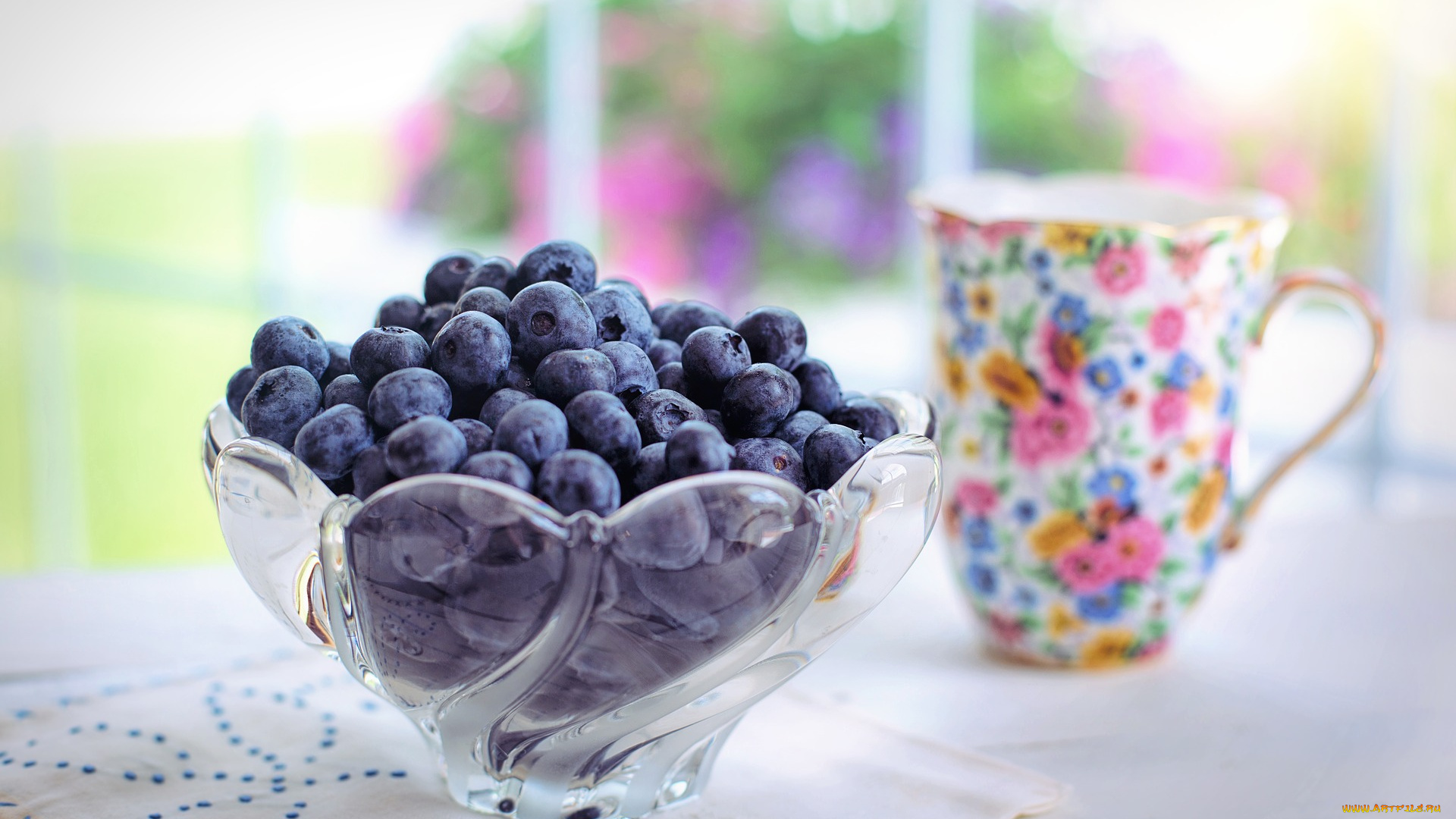 еда, голубика, , черника, ягоды, ваза