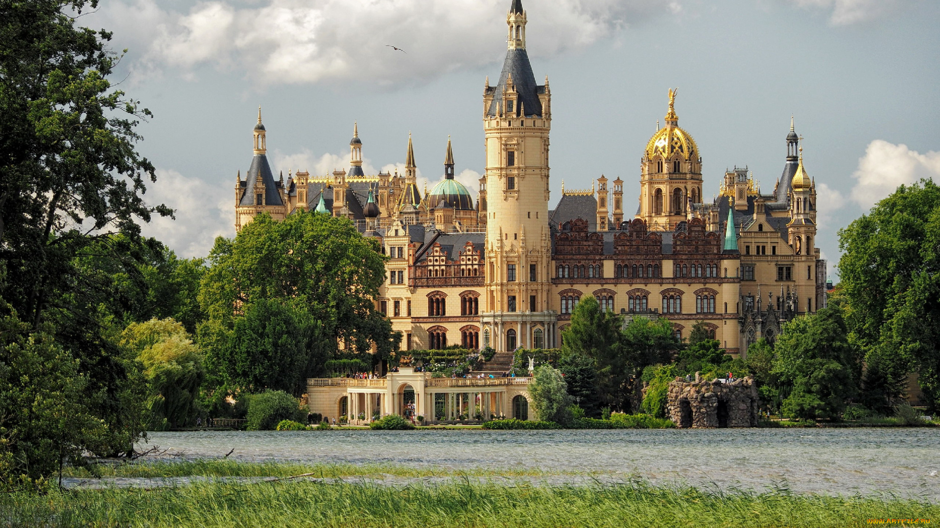 schwerin, castle, germany, города, замок, шверин, , германия, schwerin, castle