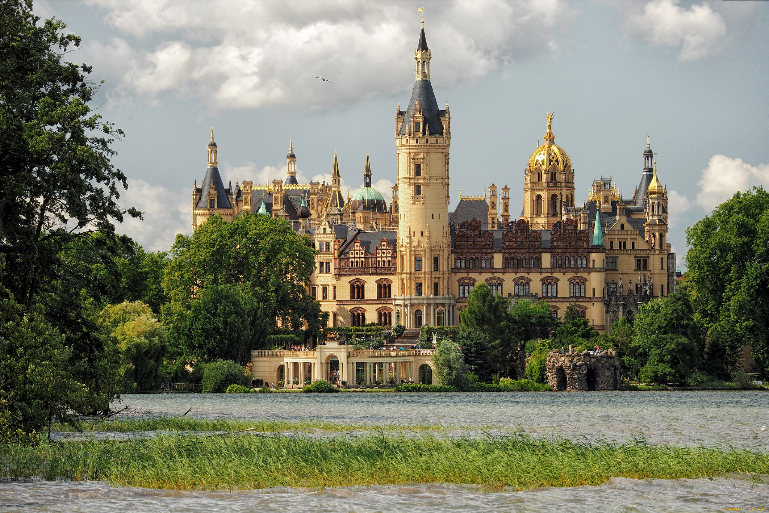 schwerin, castle, germany, города, замок, шверин, , германия, schwerin, castle