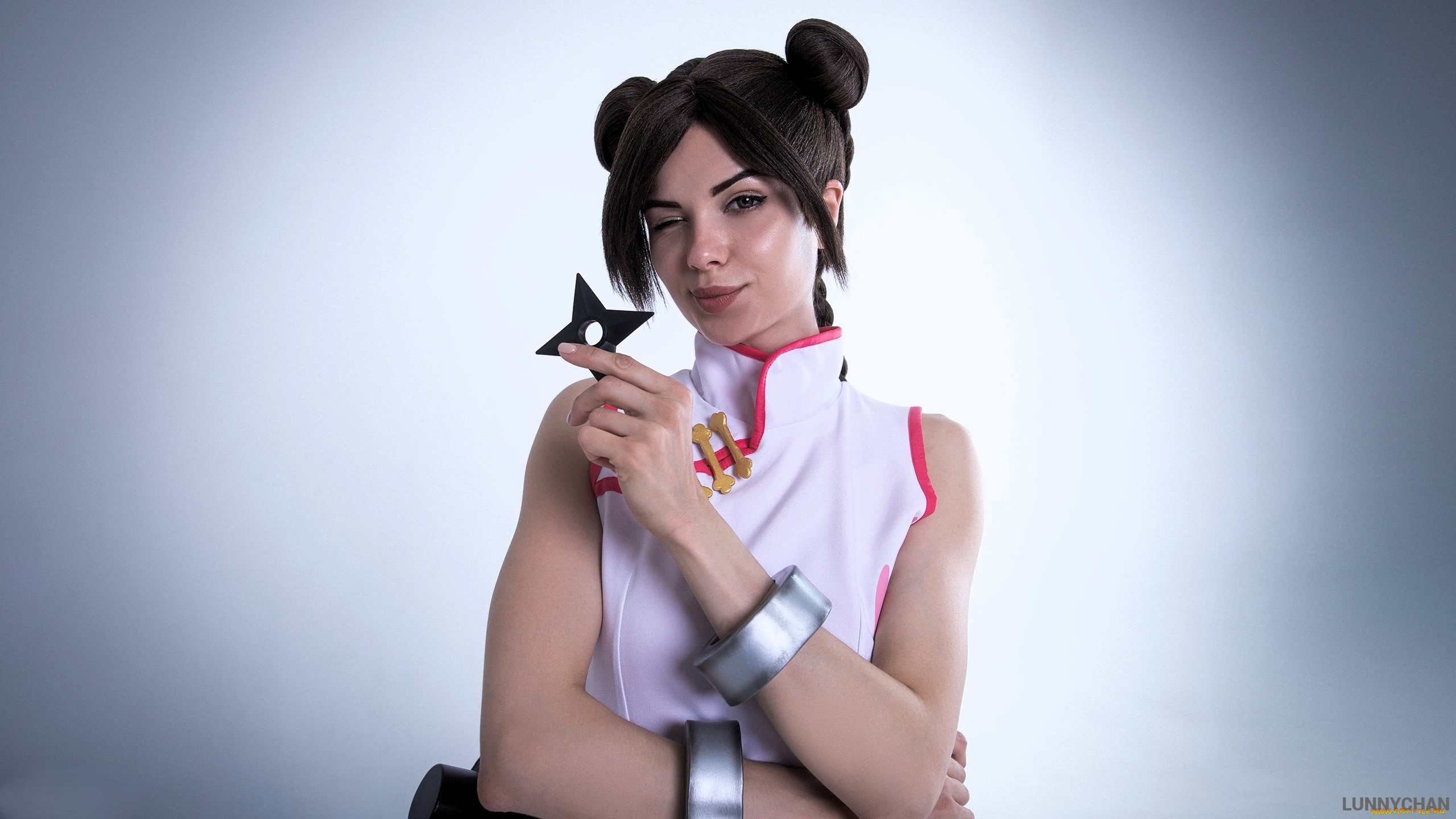 девушки, светлана, хофман, , lunny, chan, образ, косплей, наряд, костюм, сюрикен