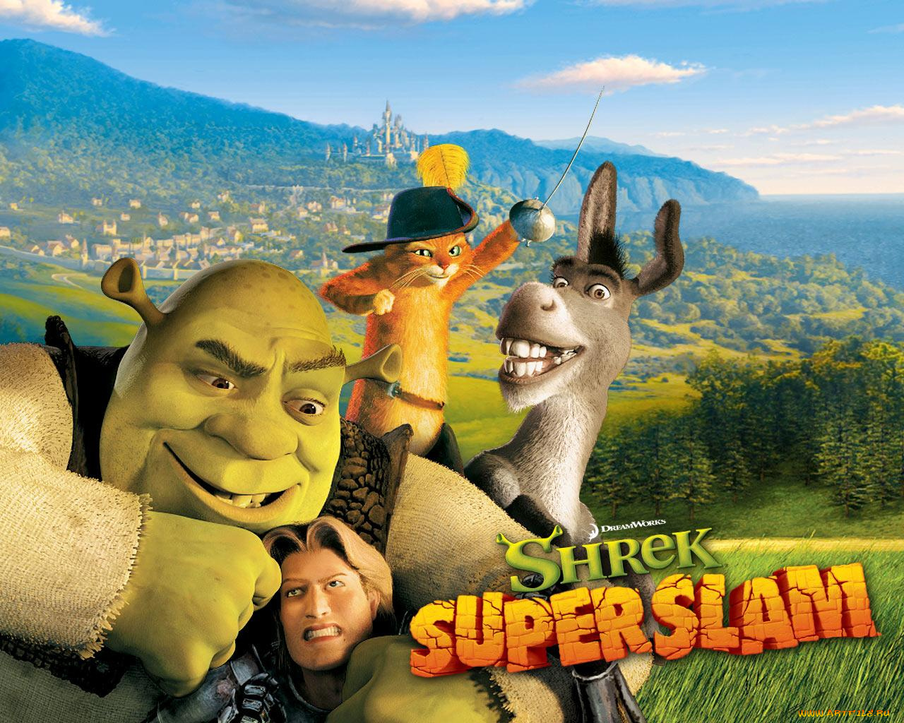 видео, игры, shrek, superslam
