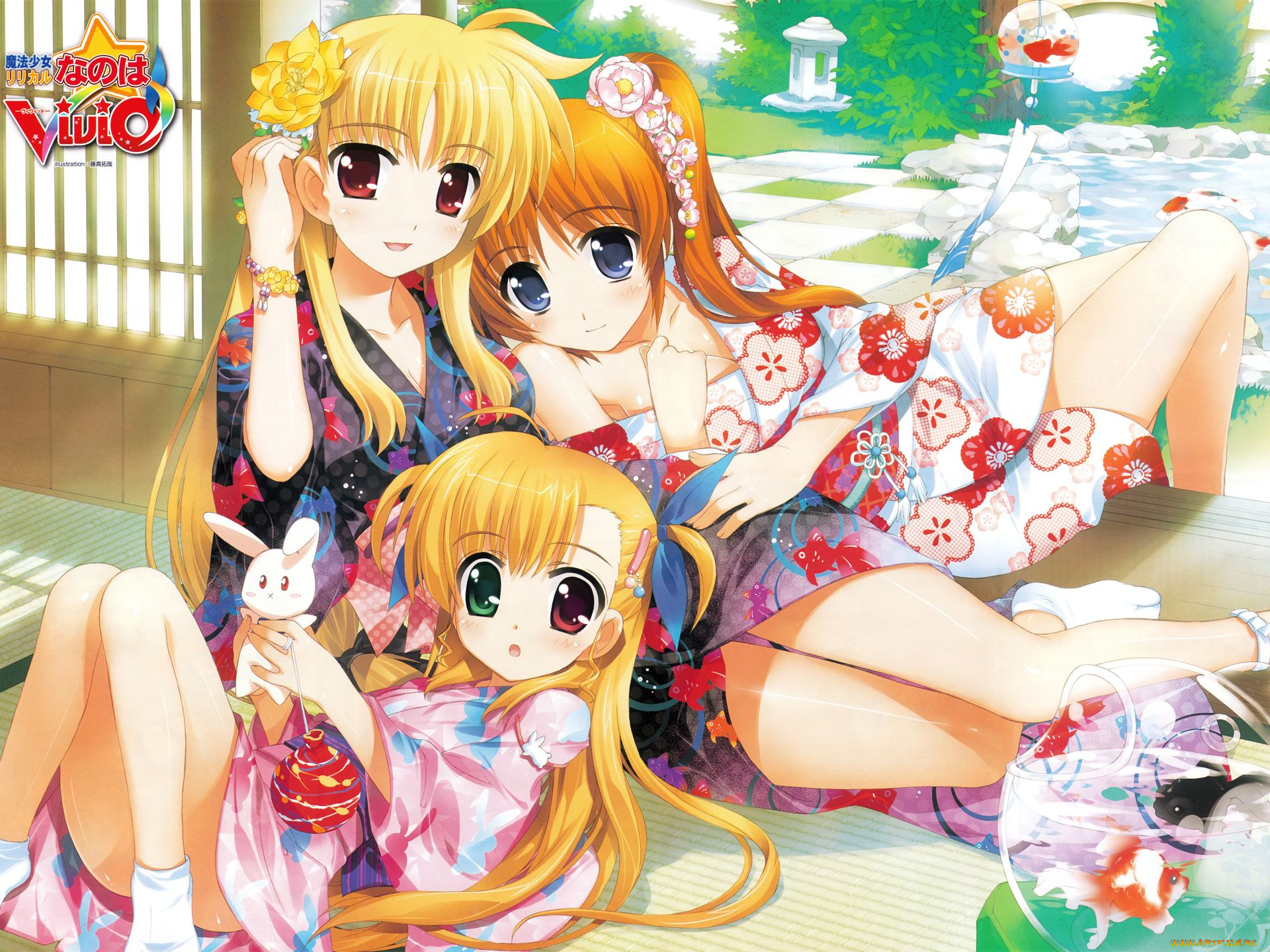 аниме, mahou, shoujo, lyrical, nanoha