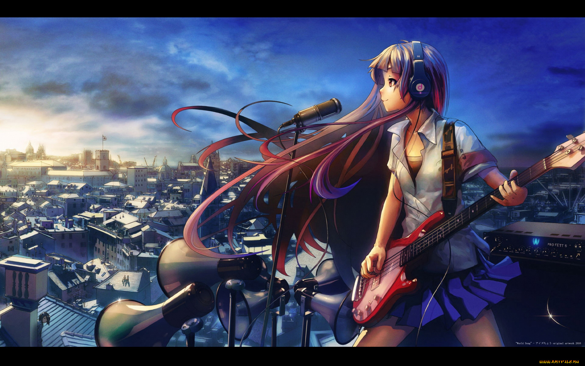 аниме, headphones, instrumental