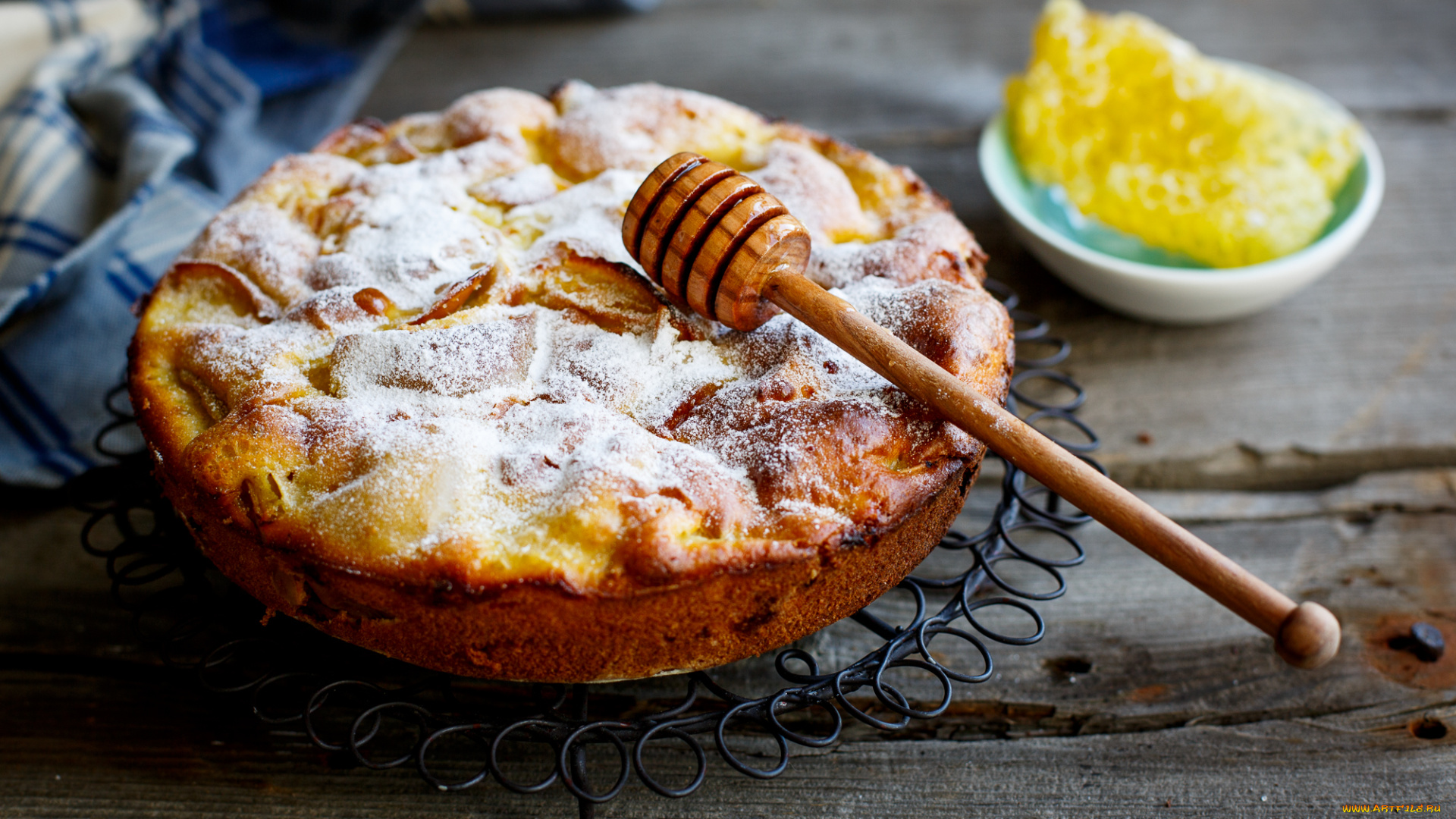 еда, пироги, мёд, пирог