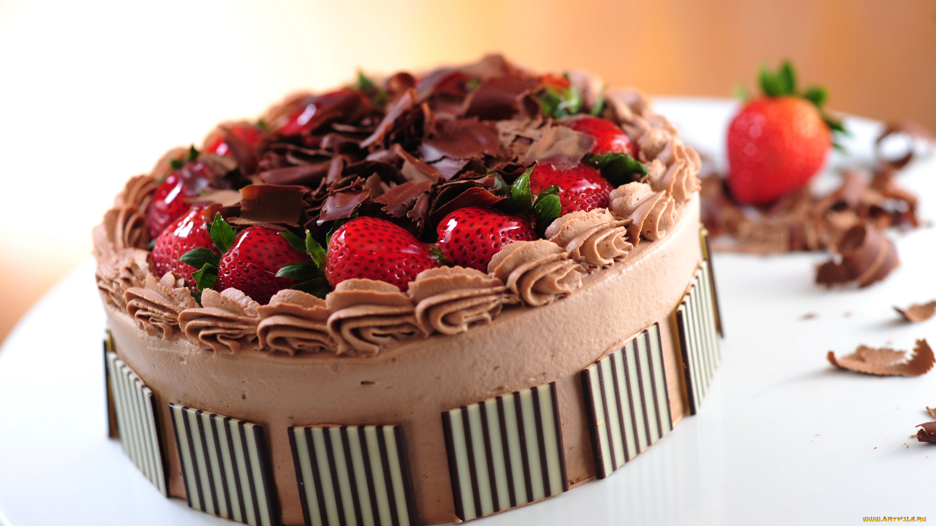 еда, торт, только, ягоды, украшение