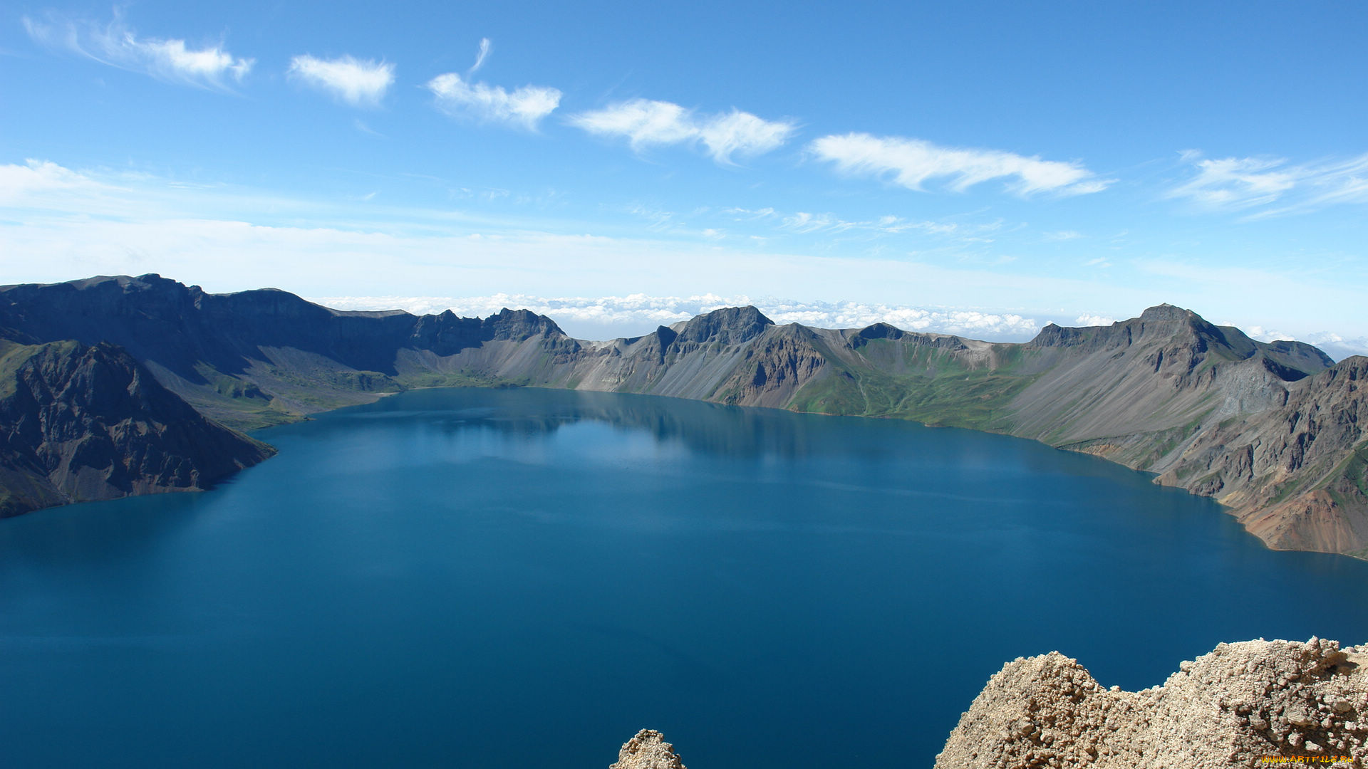 природа, реки, озера, горы, озеро, кратер