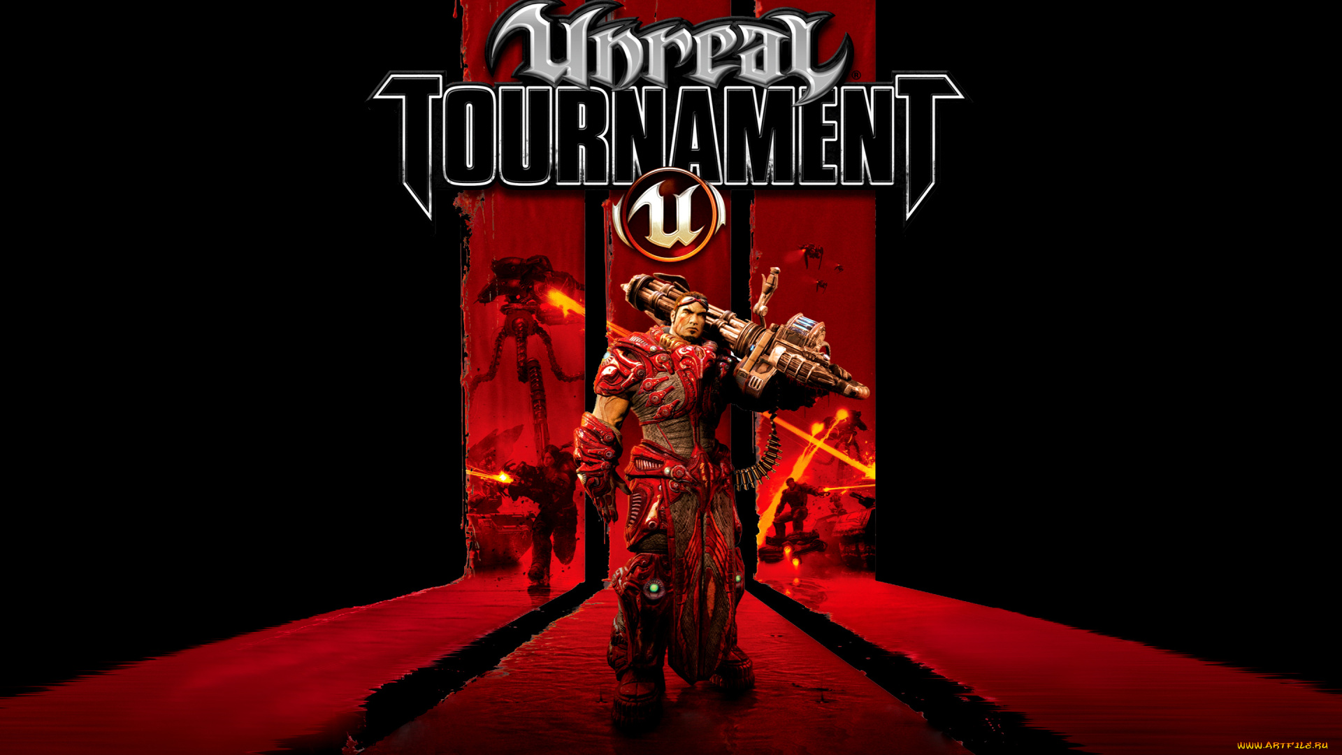 unreal, tournament, видео, игры, боец, оружие