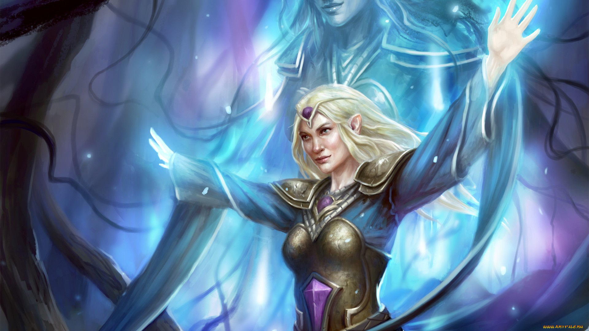 видео, игры, guardians, of, middle, earth, девушка