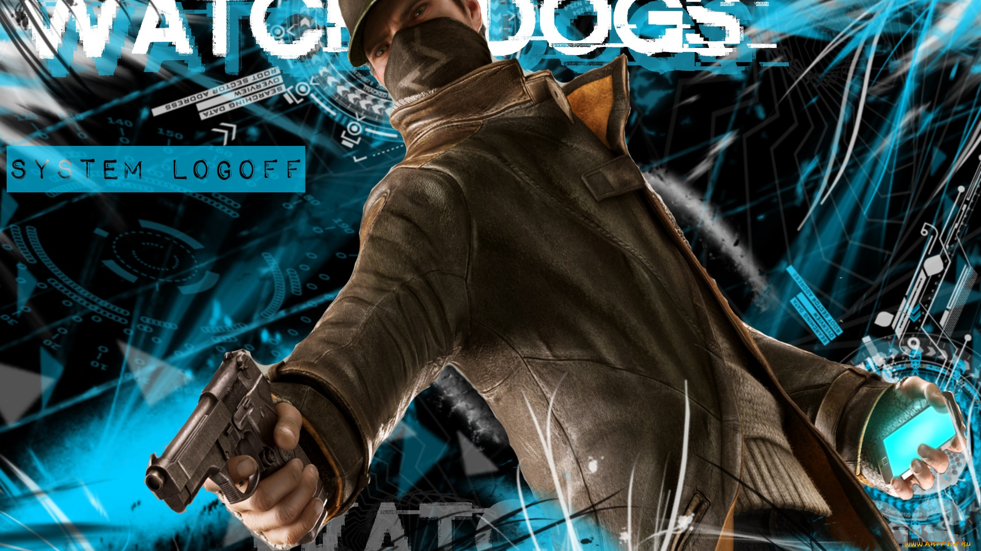watch, dogs, видео, игры, пистолет