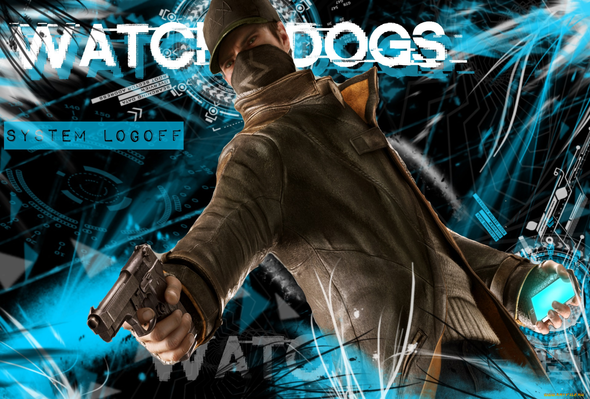 watch, dogs, видео, игры, пистолет