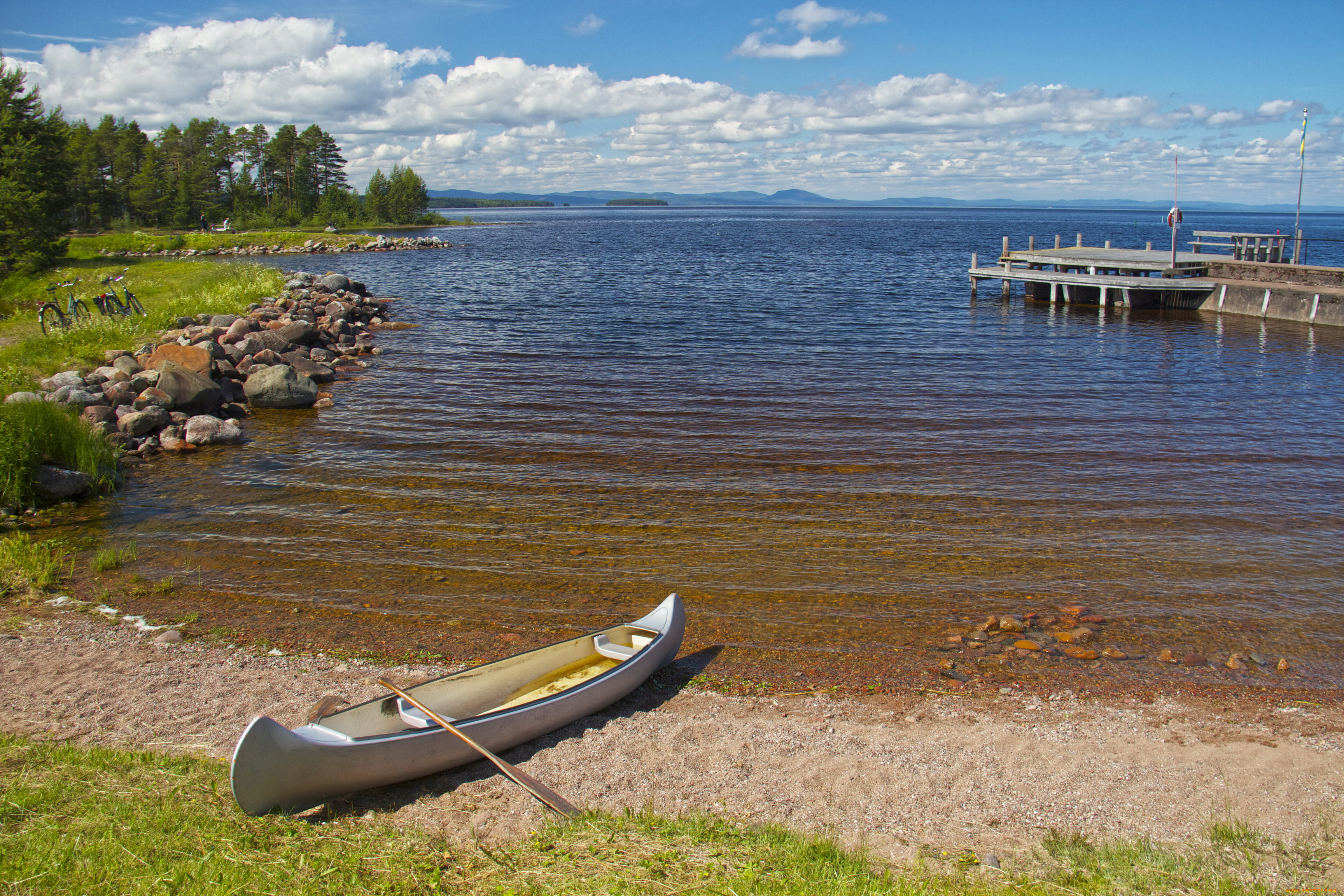 швеция, даларна, корабли, лодки, шлюпки, река, побережье, лодка, песок