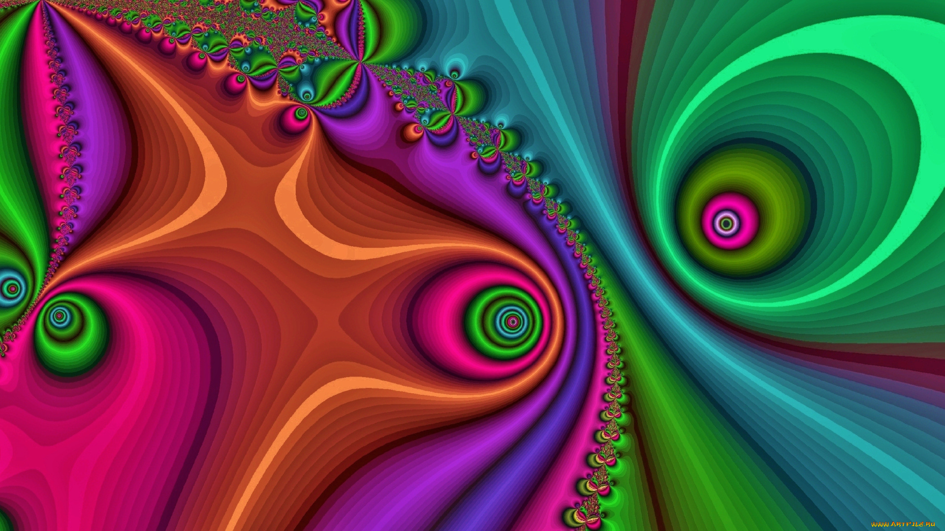3д, графика, фракталы, , fractal, цвета, фон, узор