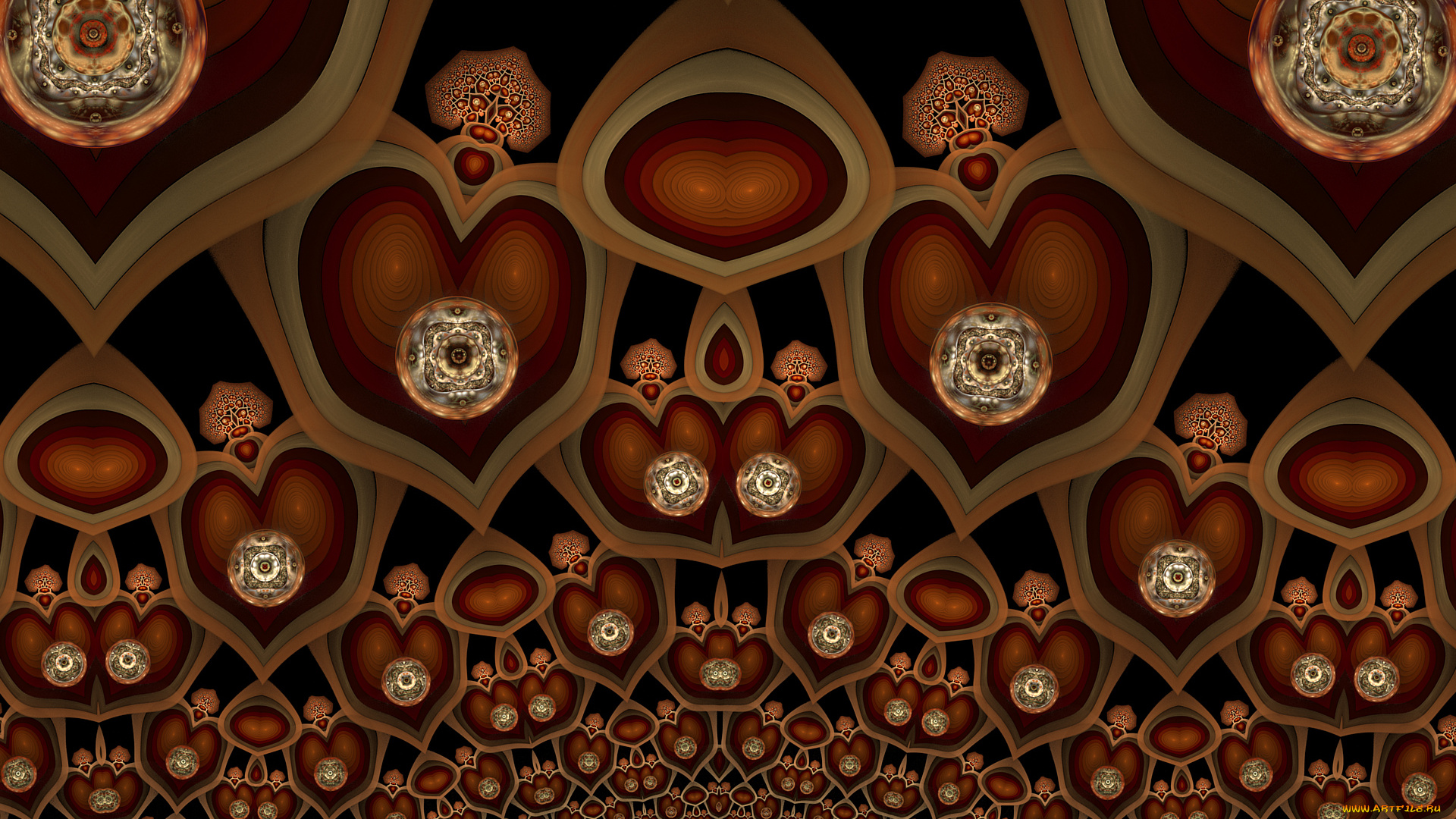 3д, графика, фракталы, , fractal, цвета, узор, фон