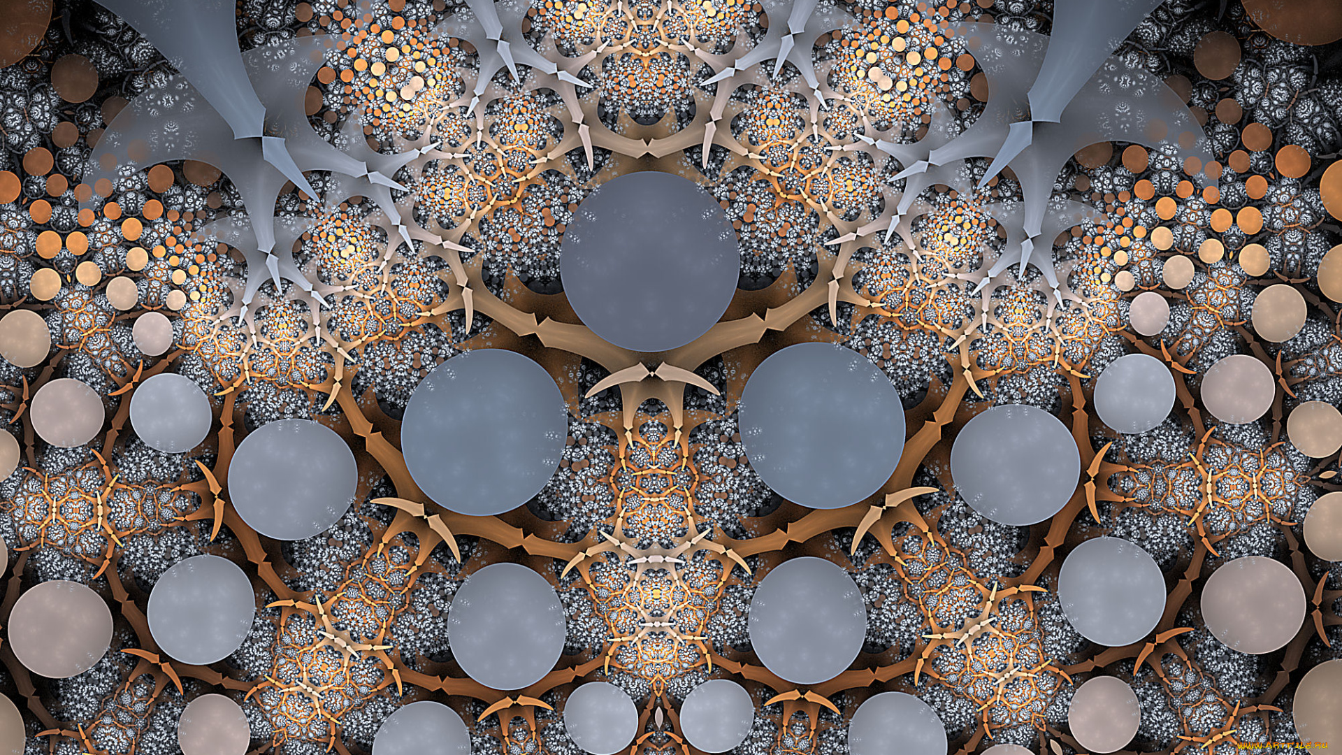 3д, графика, фракталы, , fractal, узор, цвета, фон