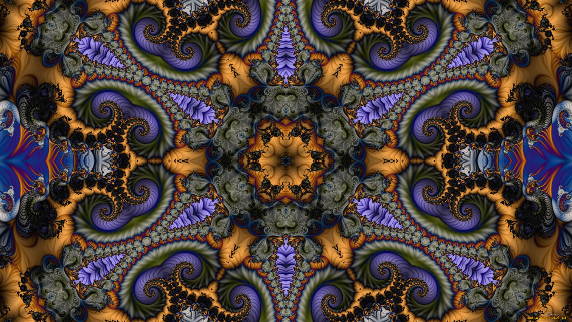 3д, графика, фракталы, , fractal, узор, фон, цвета