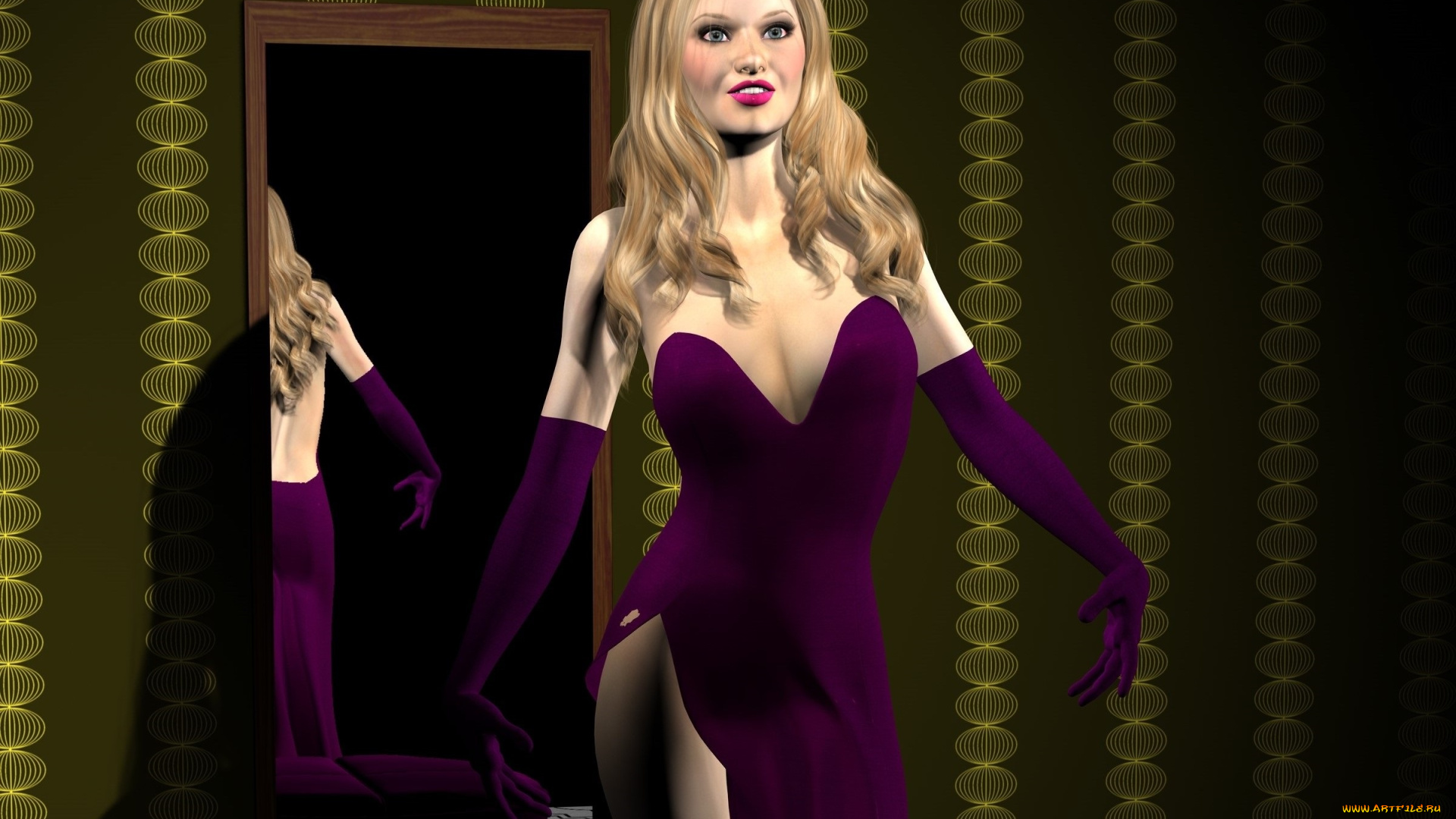 3д, графика, люди, , people, девушка, фон, взгляд