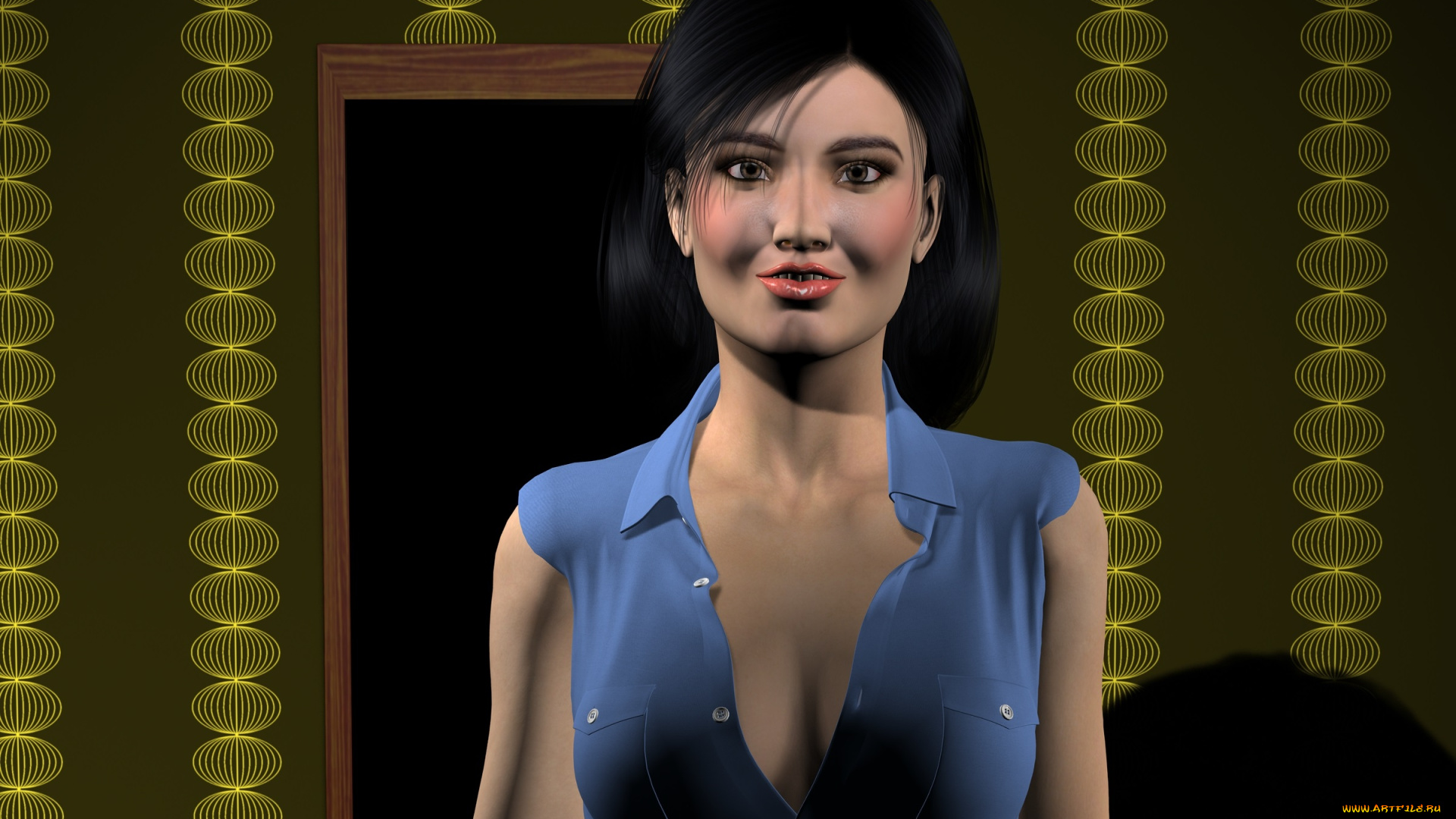 3д, графика, люди, , people, фон, взгляд, девушка