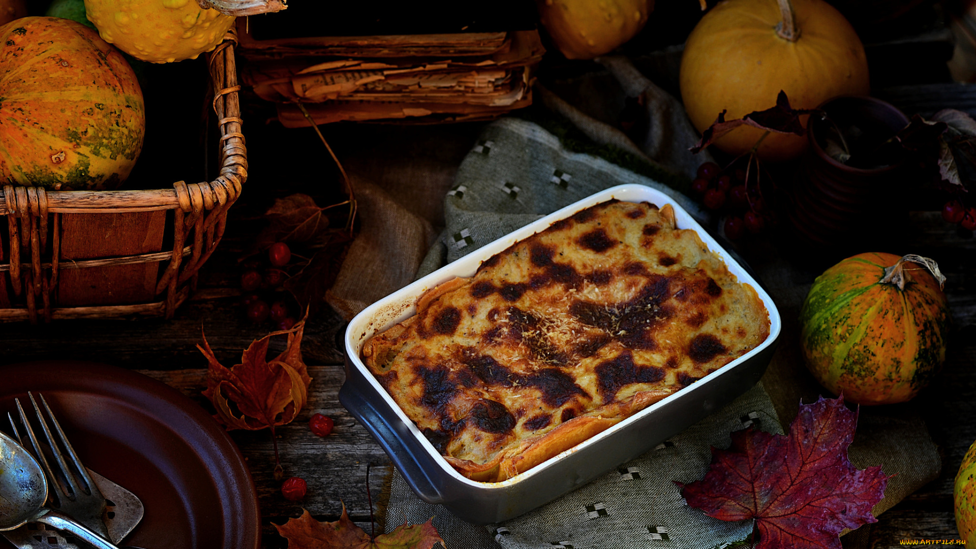 еда, вторые, блюда, запеканка