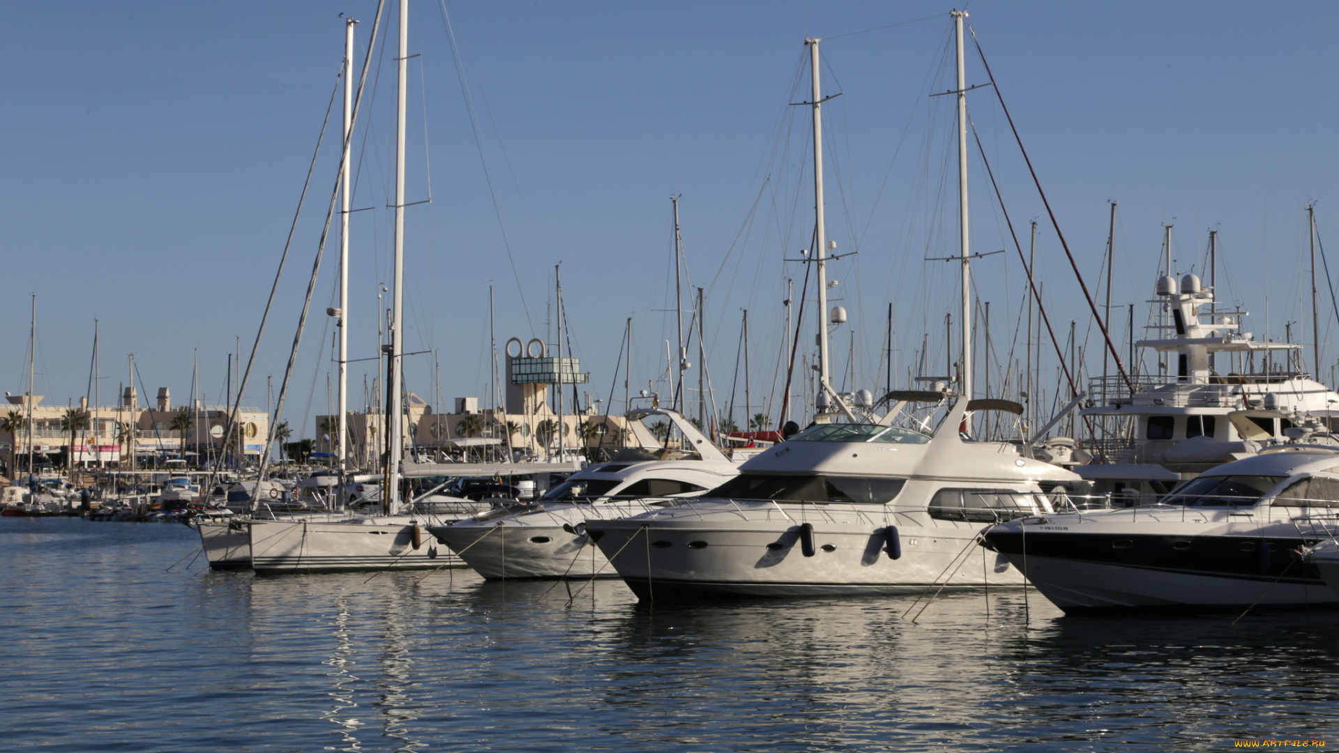 корабли, парусники, причал