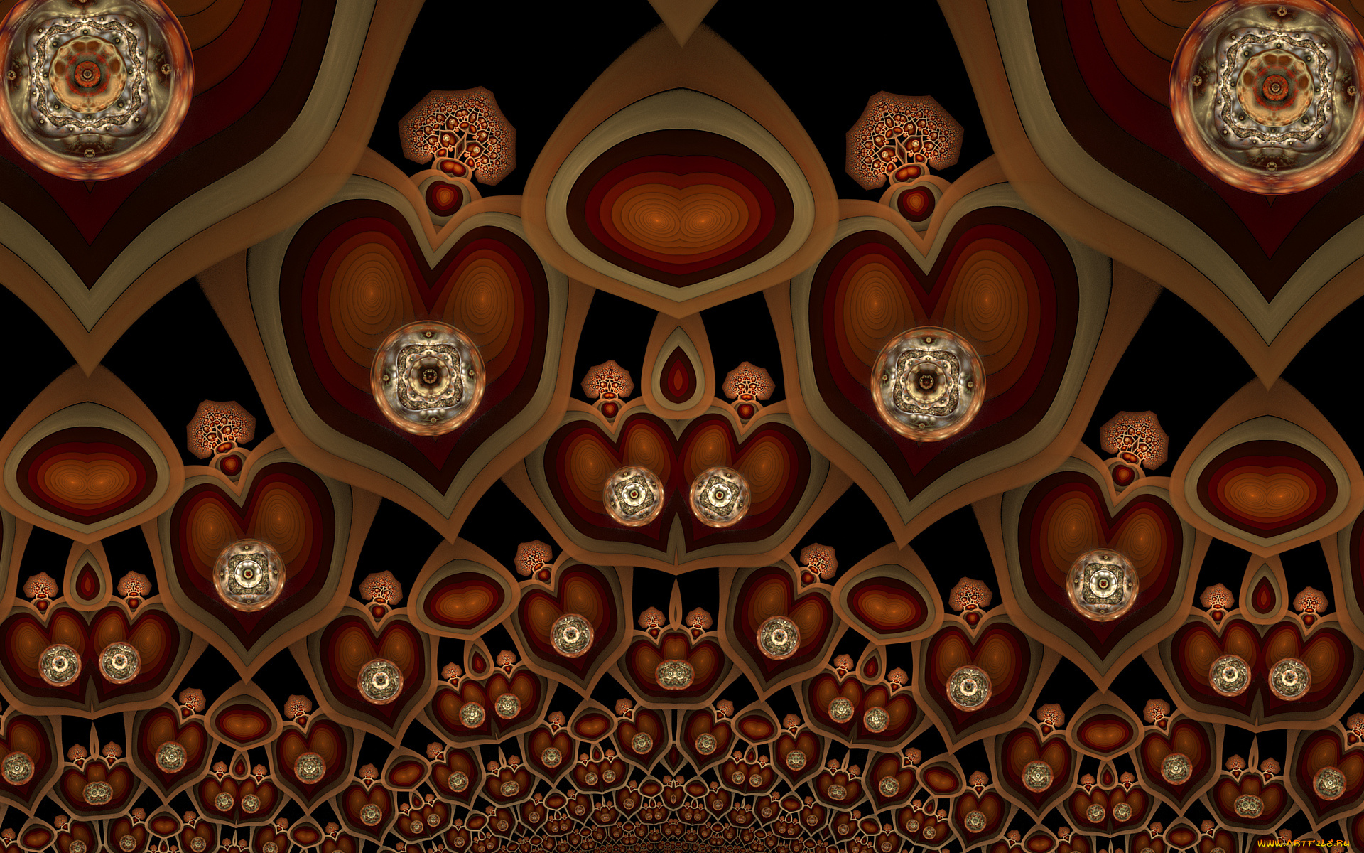 3д, графика, фракталы, , fractal, цвета, узор, фон