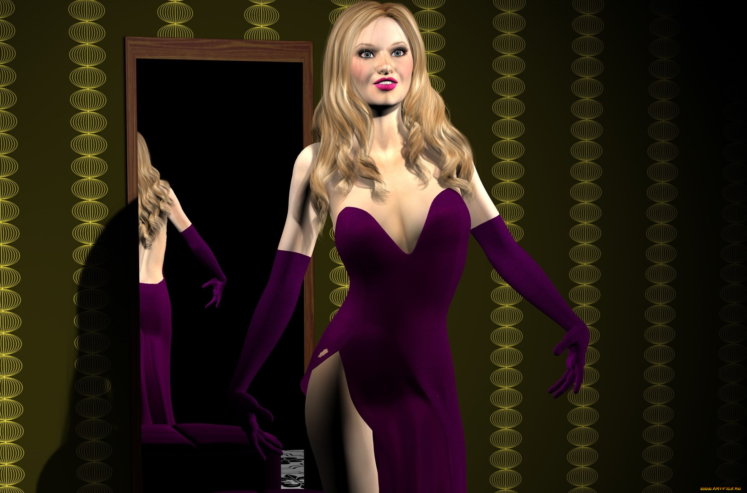 3д, графика, люди, , people, девушка, фон, взгляд