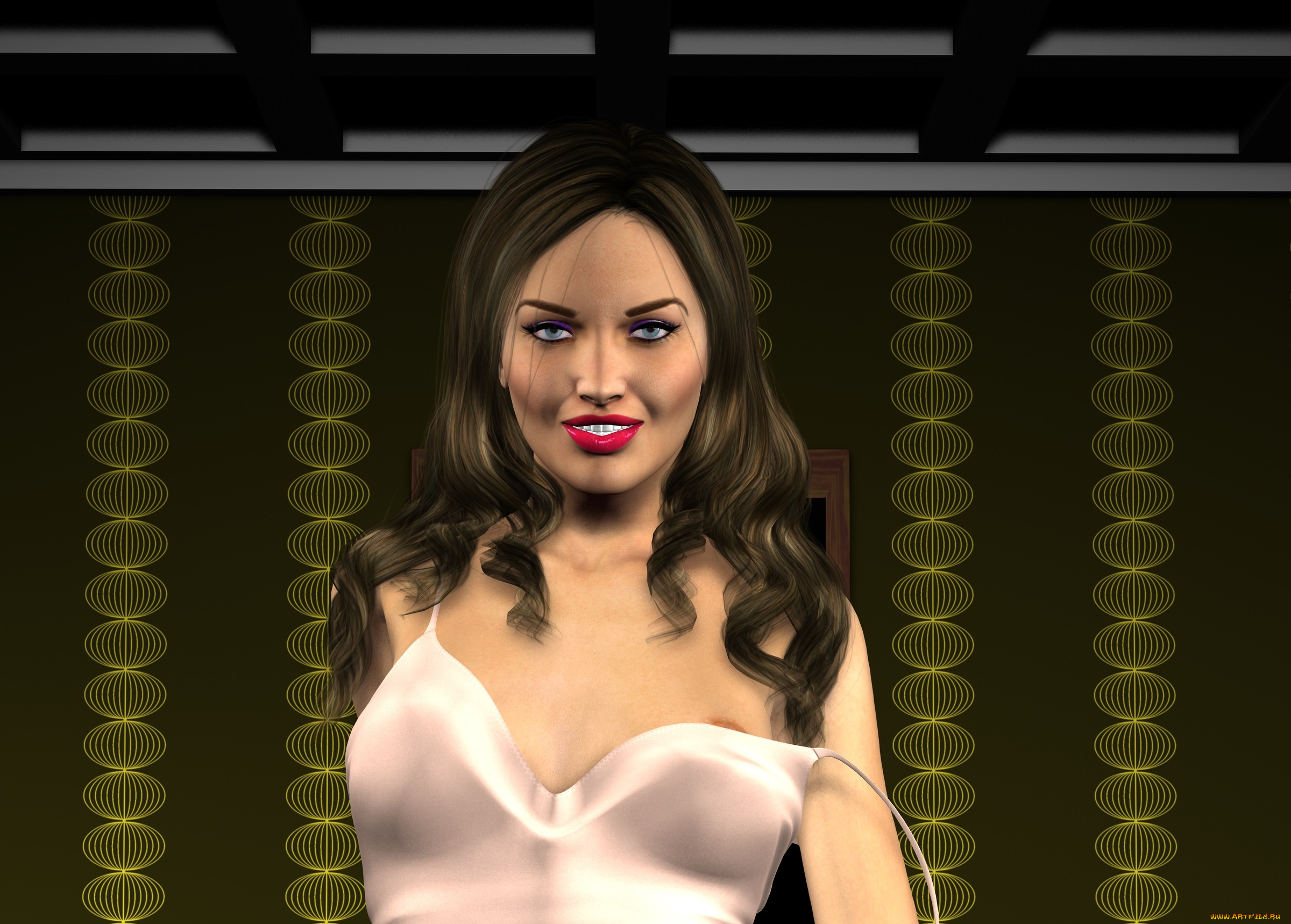 3д, графика, люди, , people, взгляд, фон, девушка
