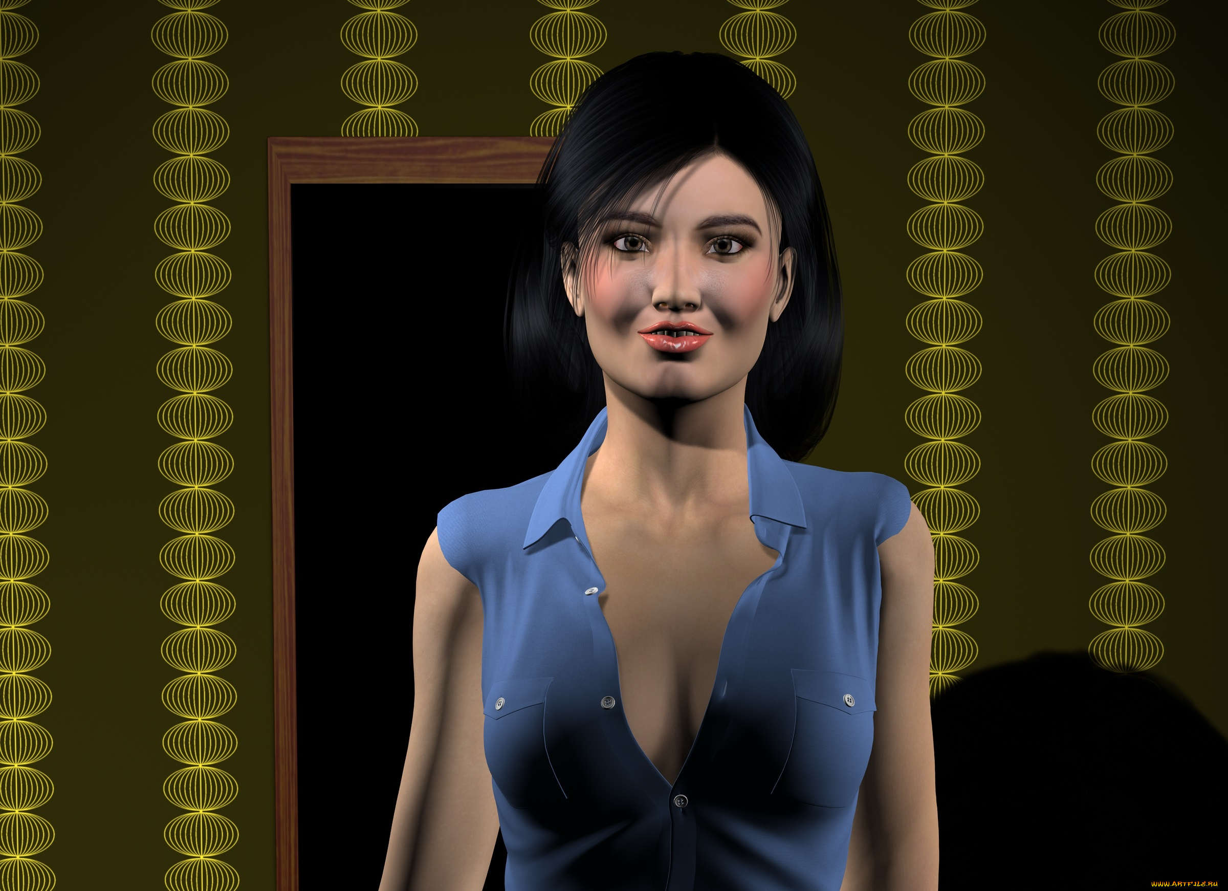 3д, графика, люди, , people, фон, взгляд, девушка