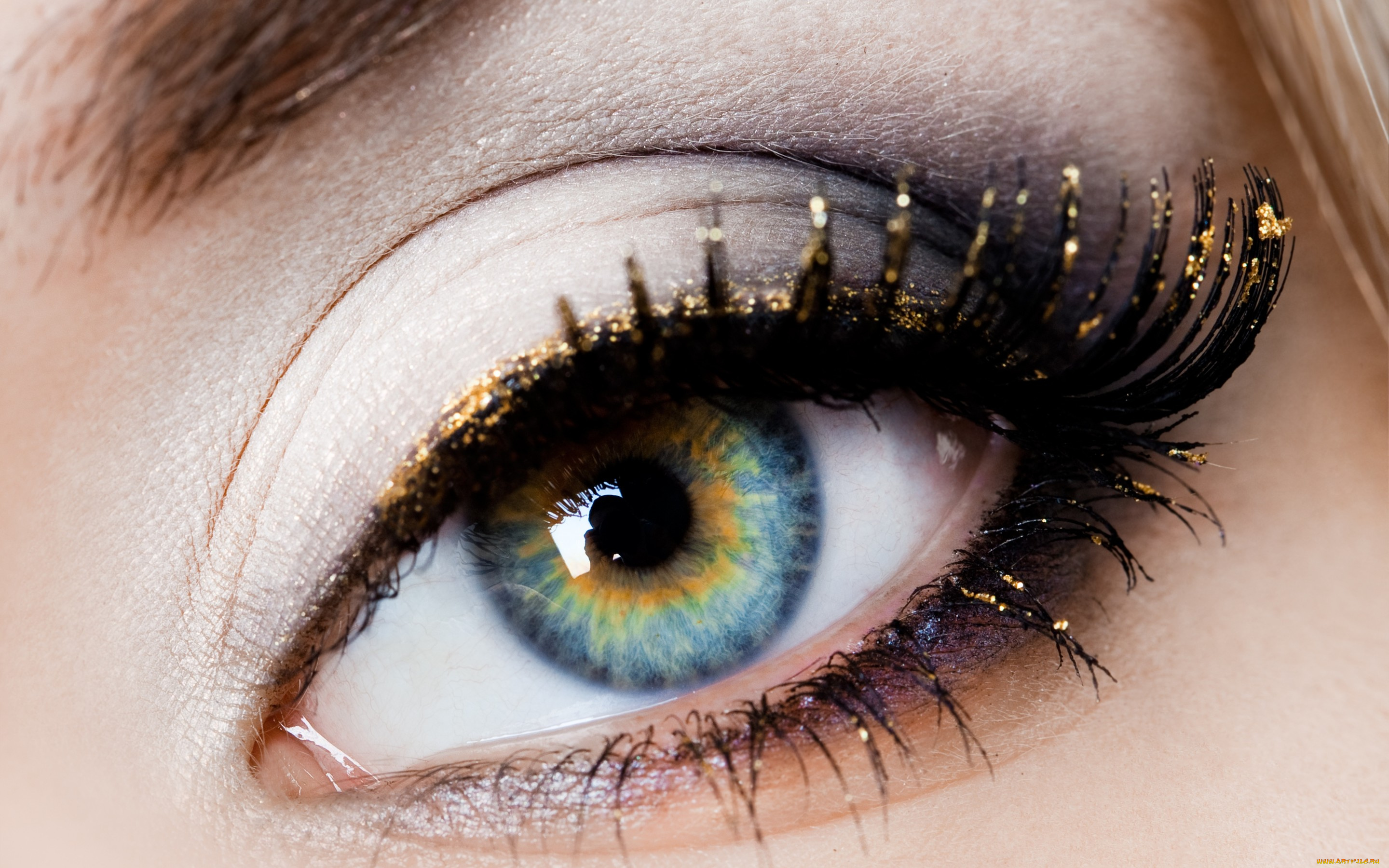 разное, глаза, ресницы, зрачок, взгляд, макро