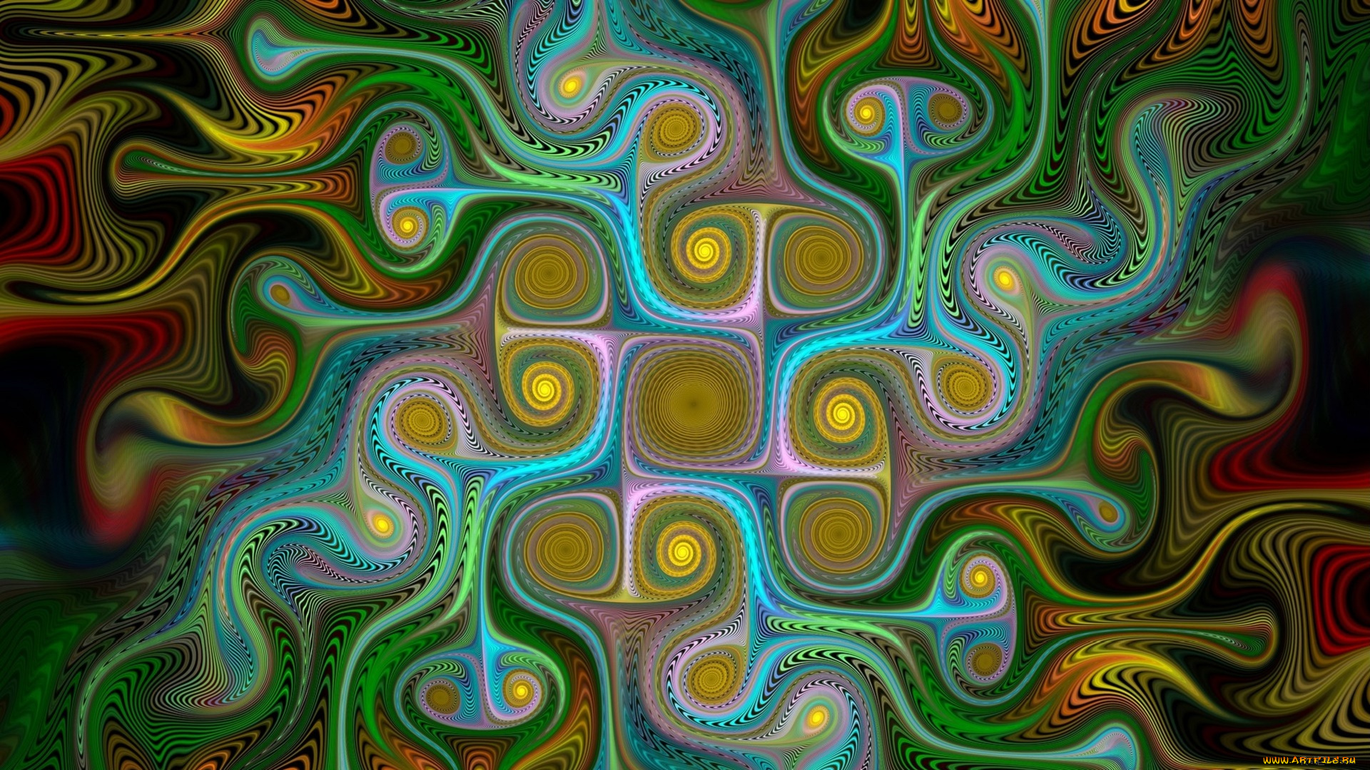 3д, графика, фракталы, , fractal, цвета, фон, узор