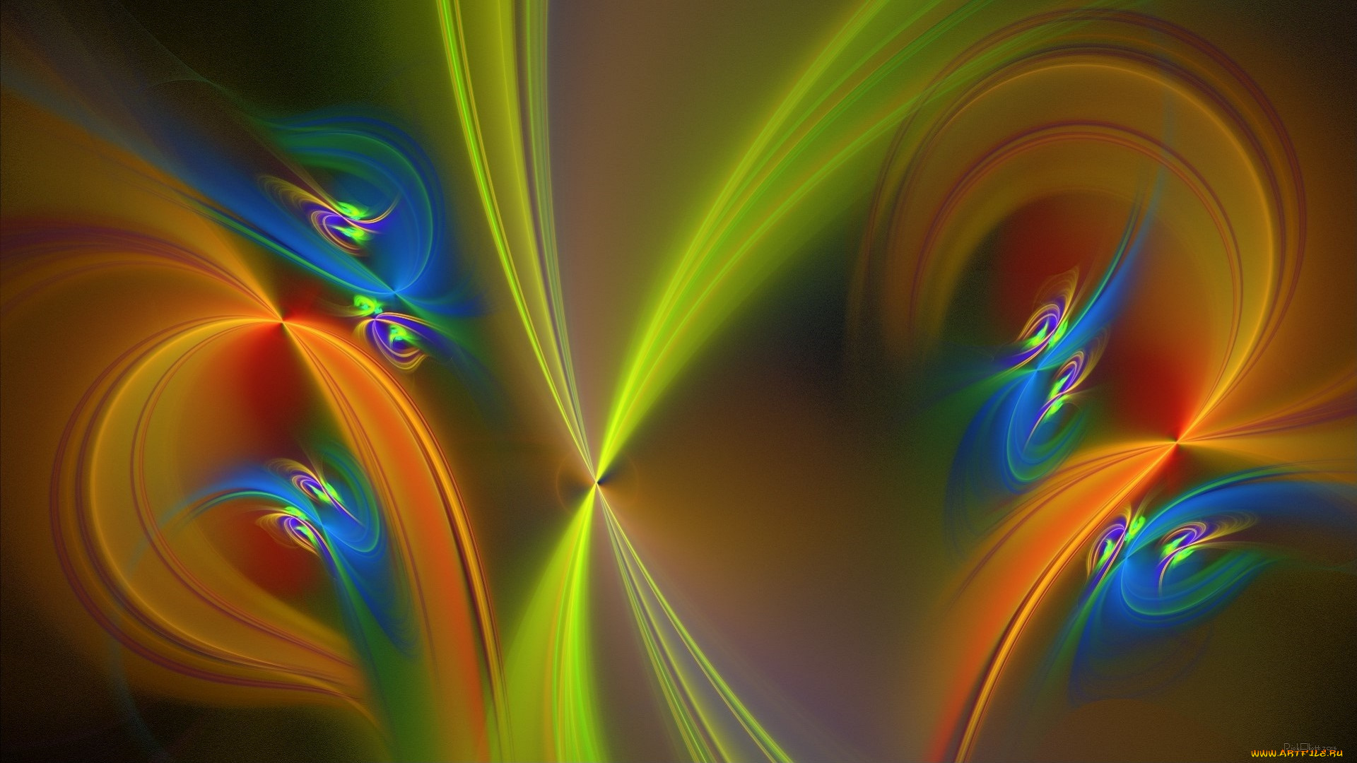 3д, графика, фракталы, , fractal, фон, узор, цвета