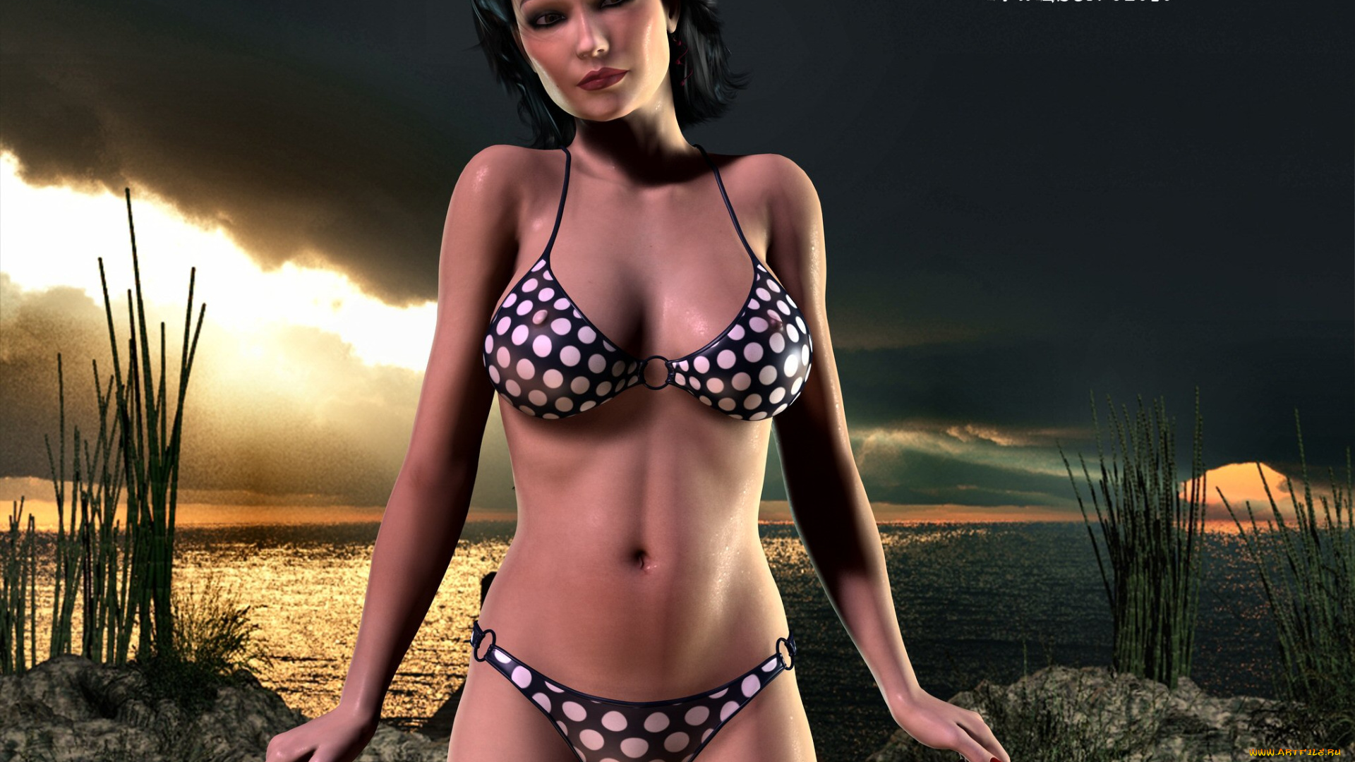 3д, графика, люди, , people, фон, взгляд, девушка