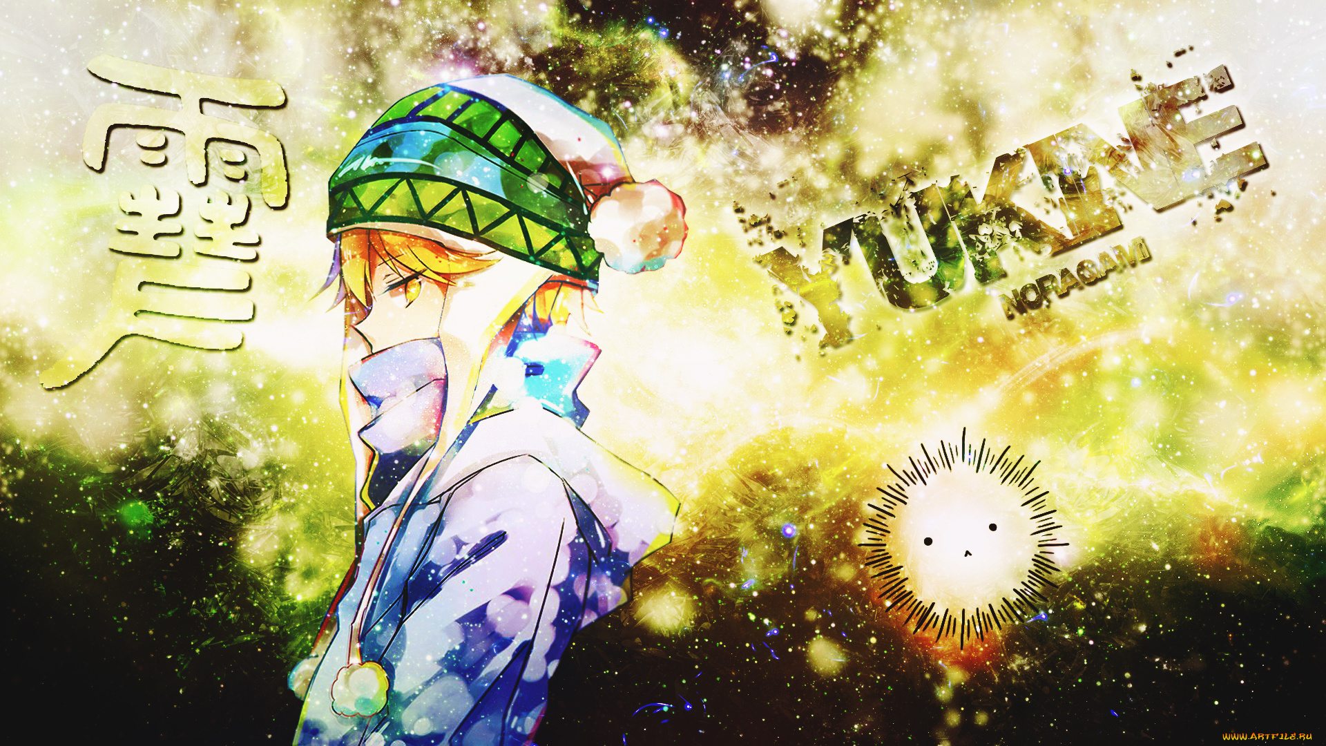 аниме, noragami, абстракция, арт, юкине, dinocojv, бездомный, бог